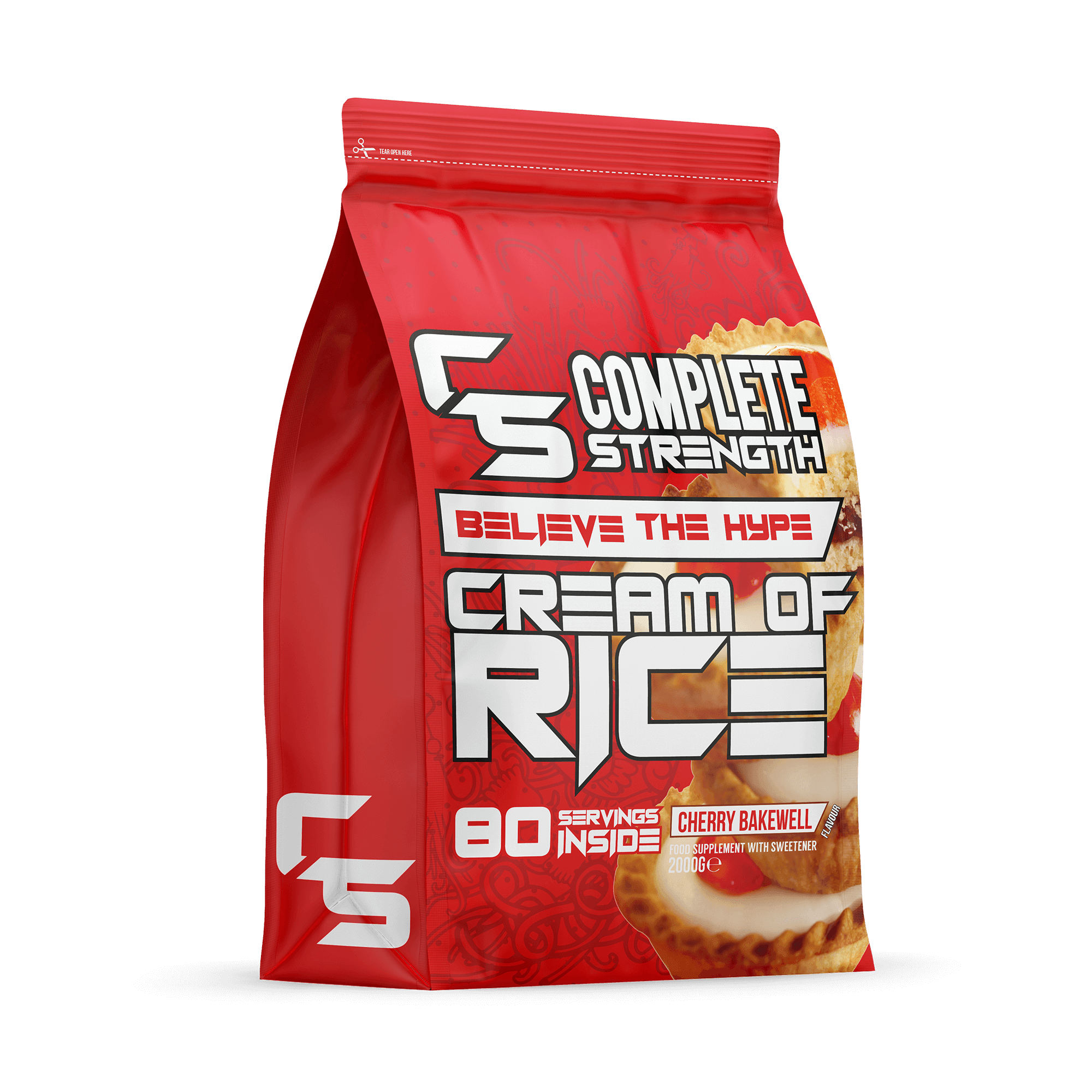 Complete Strength Cream of Rice 2kg (80 Servings) - Premium Instant Rice Cereal for Bodybuilding, Post-Workout Recovery & Quick Breakfast