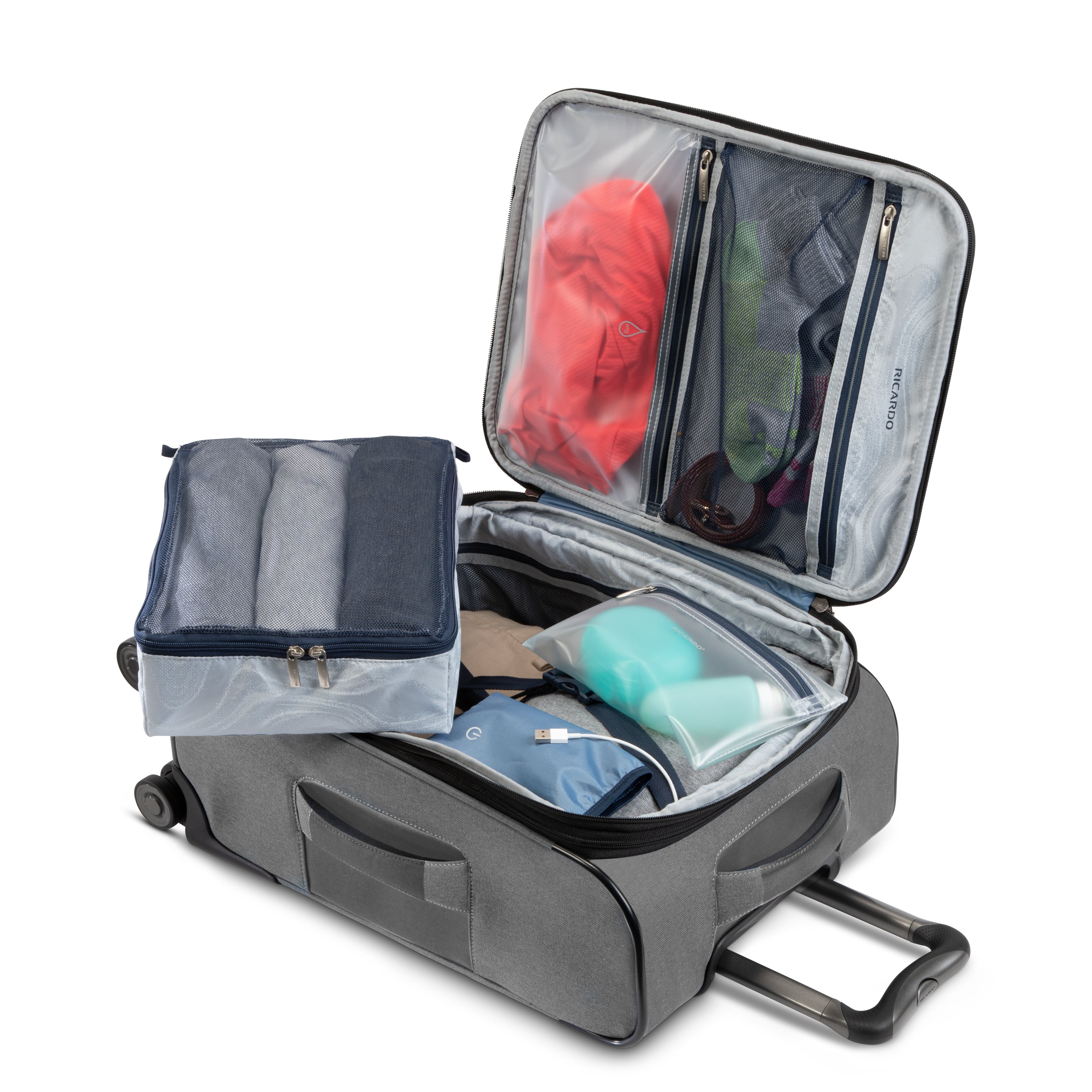 Ricardo Beverly Hills Malibu 3.0 Expandable Spinner Carry On Luggage - Lightweight Suitcase for Air Travel, Business Trips & Weekend Getaways