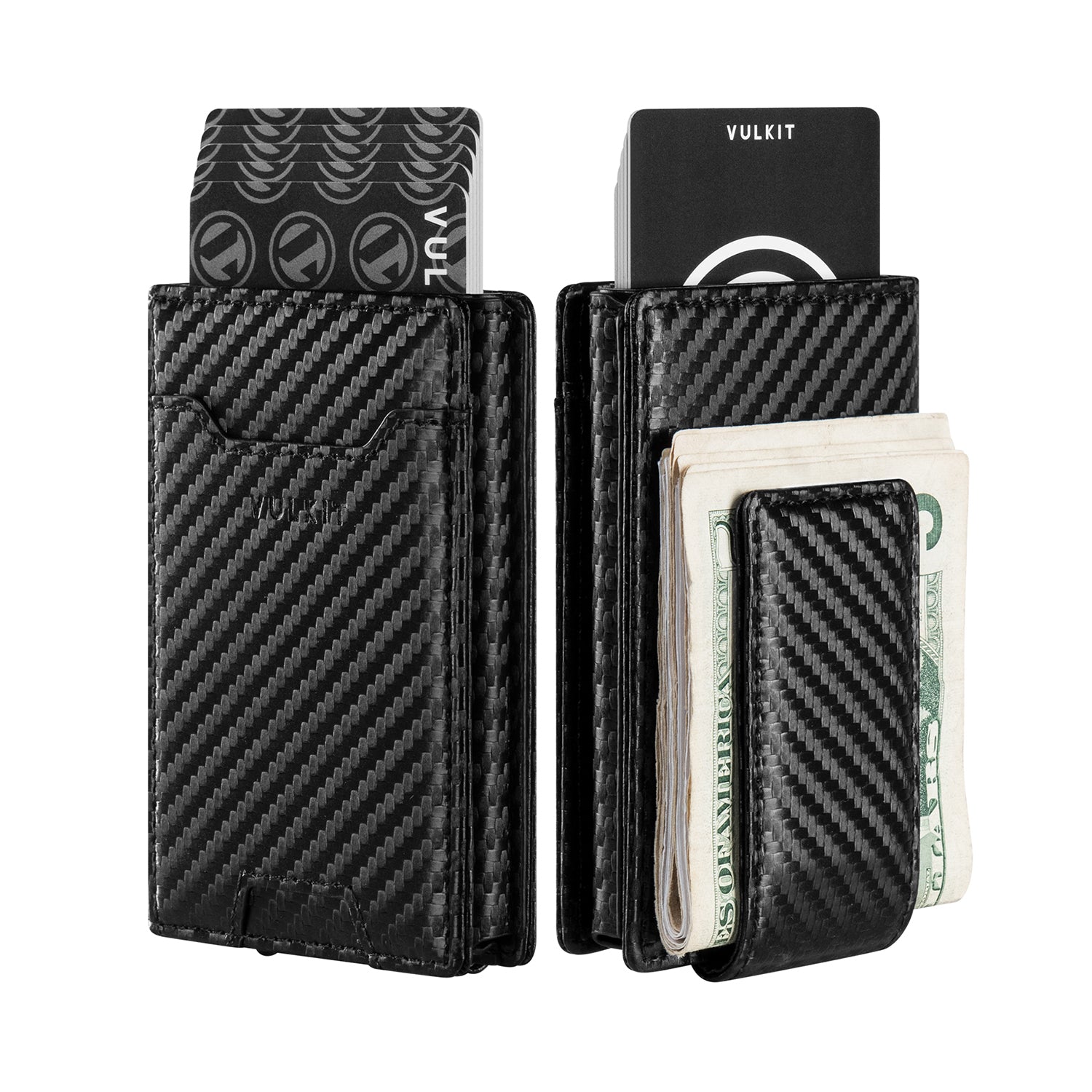 VC206 Slim RFID Blocking Aluminum Wallet with Powerful Magnetic Money Clip - Secure & Stylish for Everyday Carry, Travel, and Business Use