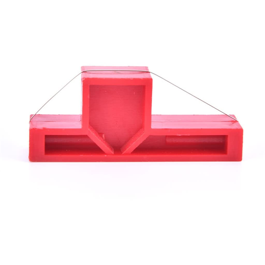 ASLR Pottery Tools - 1pc Ceramic Angle Cutting Tool with Wire Bevel Cutter for Polymer Clay, DIY Sculpting & Carving - Perfect for Pottery Making, Ceramic Trimming & Clay Art Projects (Red)