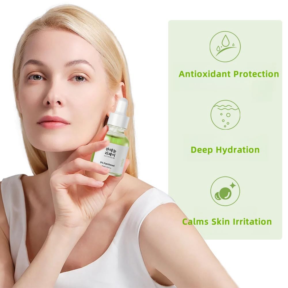 5% Panthenol Serum for Sensitive Skin - Acne Treatment, Redness Relief & Hydrating Moisturizer | Daily Skincare & Barrier Repair | 30ml | Perfect for Post-Procedure Care & Dry Skin Recovery