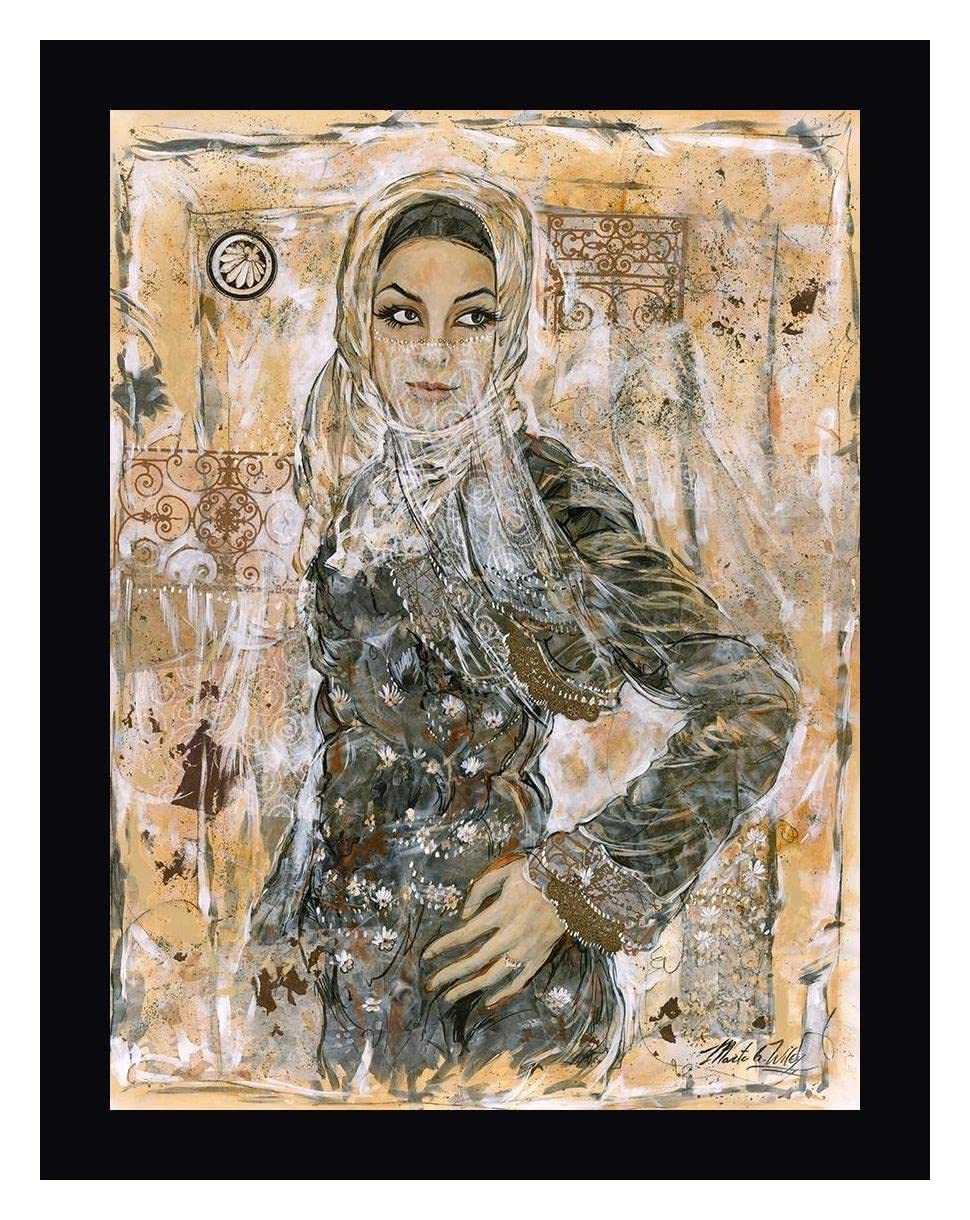16x20 Framed Canvas Art Print - Dubai Beauty No. 2 by Marta Wiley - Black Frame - Ready to Hang Wall Decor for Living Room, Bedroom & Office