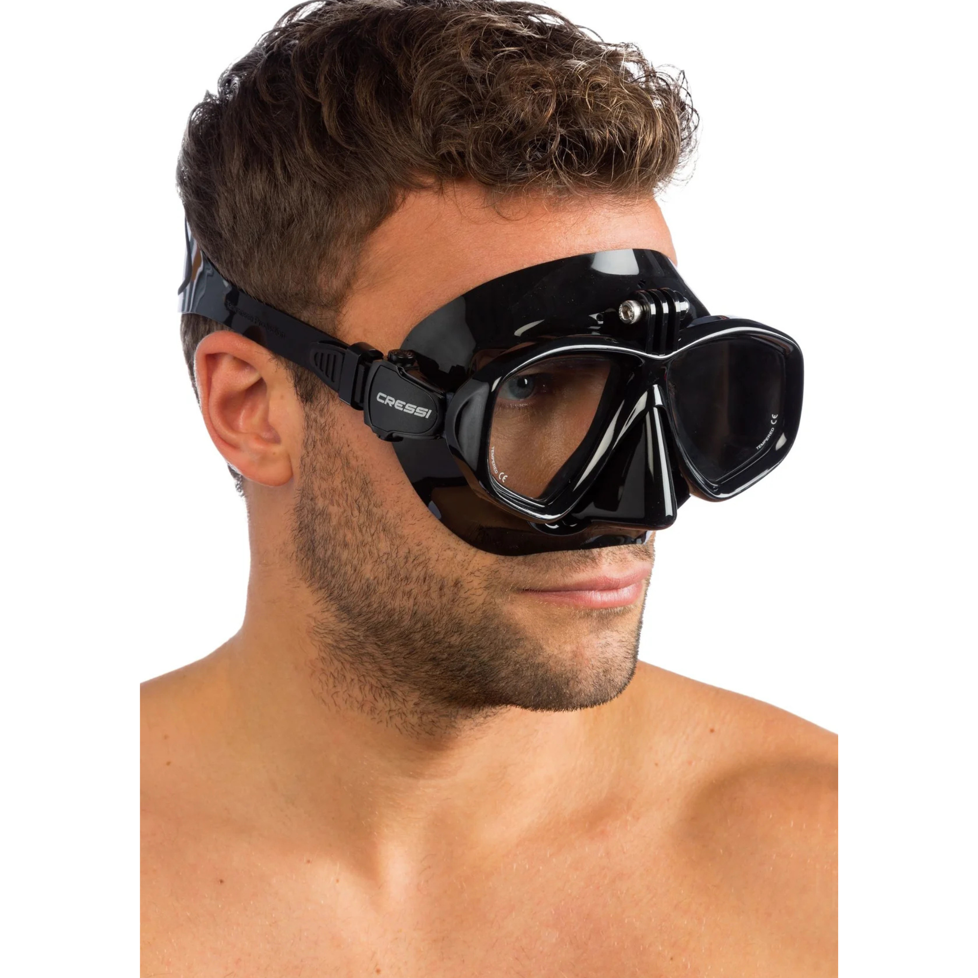 Cressi Action Snorkeling Mask - Comfortable Anti-Fog Scuba Diving Mask for Adults & Kids - Perfect for Ocean Swimming, Snorkeling, and Underwater Adventures