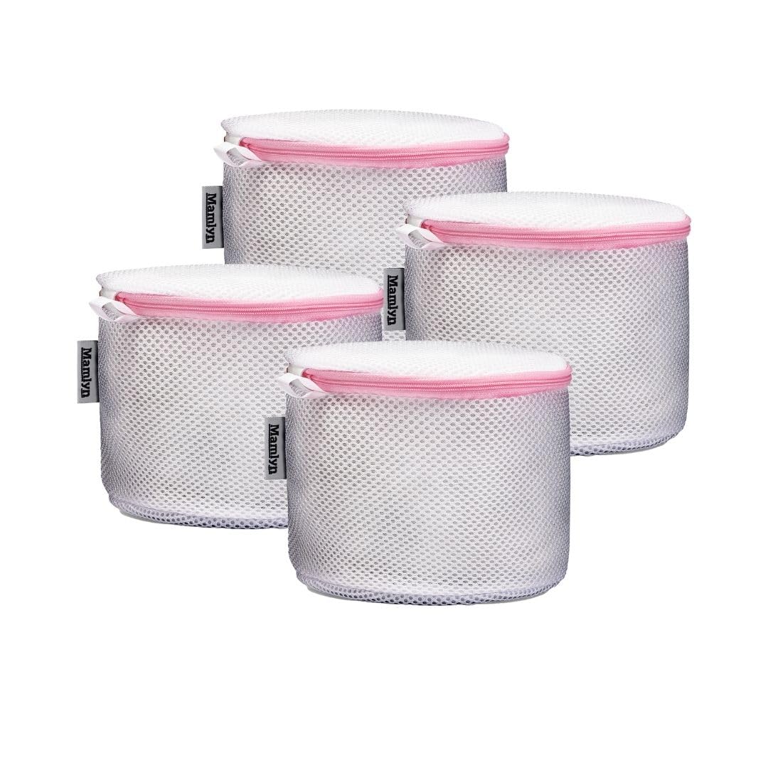 Mesh Laundry Bags for Delicates - Washing Machine Bra Bags & Lingerie Protectors | Gentle Wash for Bras, Underwear & Swimwear (Set of 3)