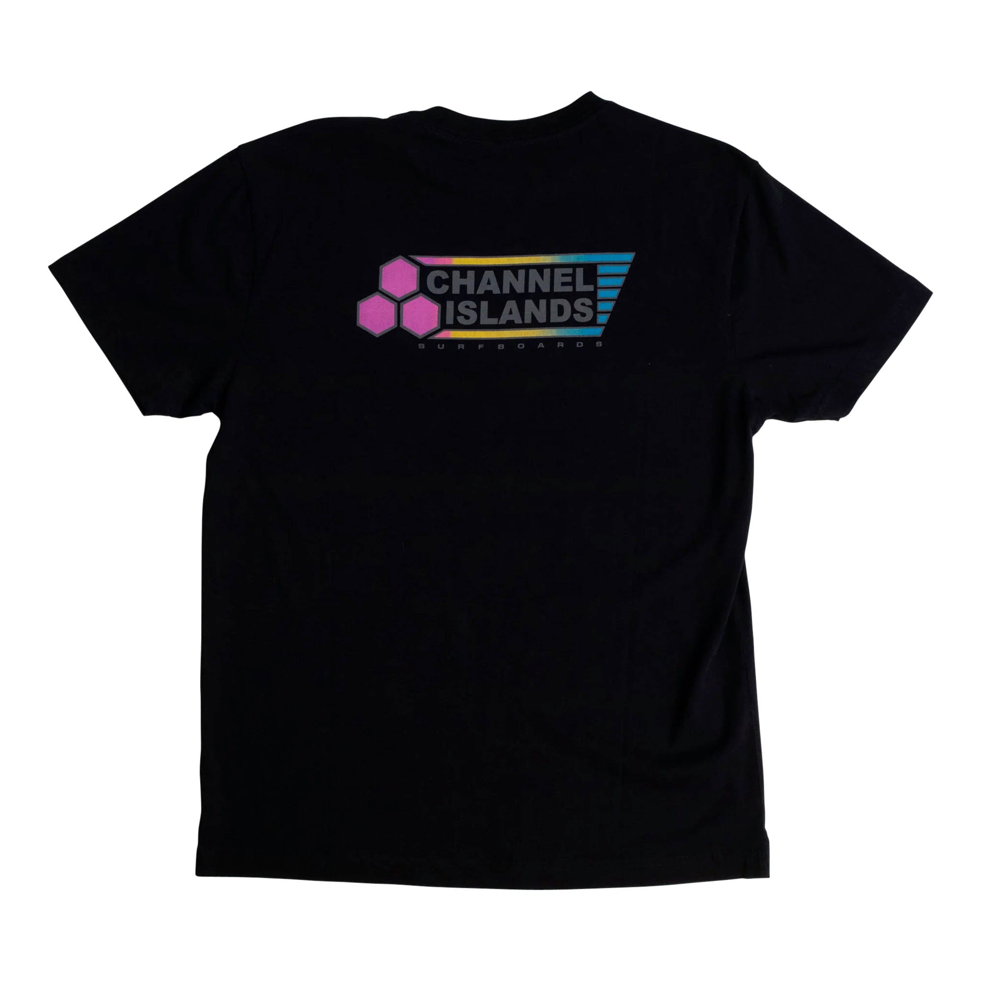 Channel Islands Neon Flag Men's Short Sleeve T-Shirt - Black | Casual Wear, Surfing, Beach Outfits