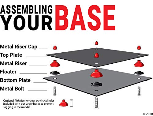 Premium Acrylic Bowling Ball Display Case with Adjustable Risers - Showcase Your Collectible Bowling Balls at Home or Pro Shop - Perfect for Bowling Enthusiasts & Tournament Trophies
