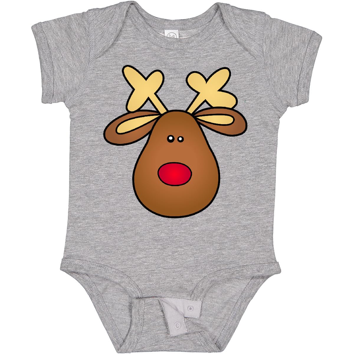 Inktastic Rudolph the Red-Nosed Reindeer Baby Bodysuit - Cute Christmas Outfit for Infants, Holiday Photo Shoots & Family Gatherings