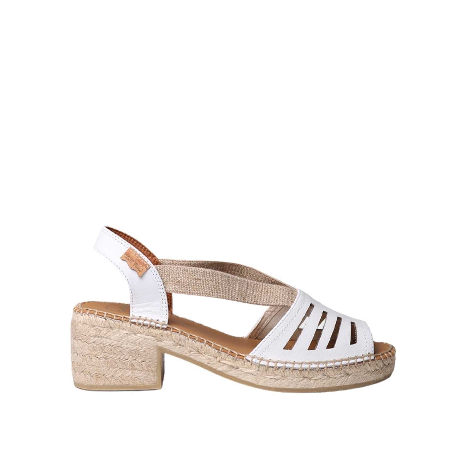 Women's Open Toe Leather Espadrille Wedge Sandals with Wide Heel - Comfortable Summer Casual Shoes for Beach, Vacation & Outdoor Wear
