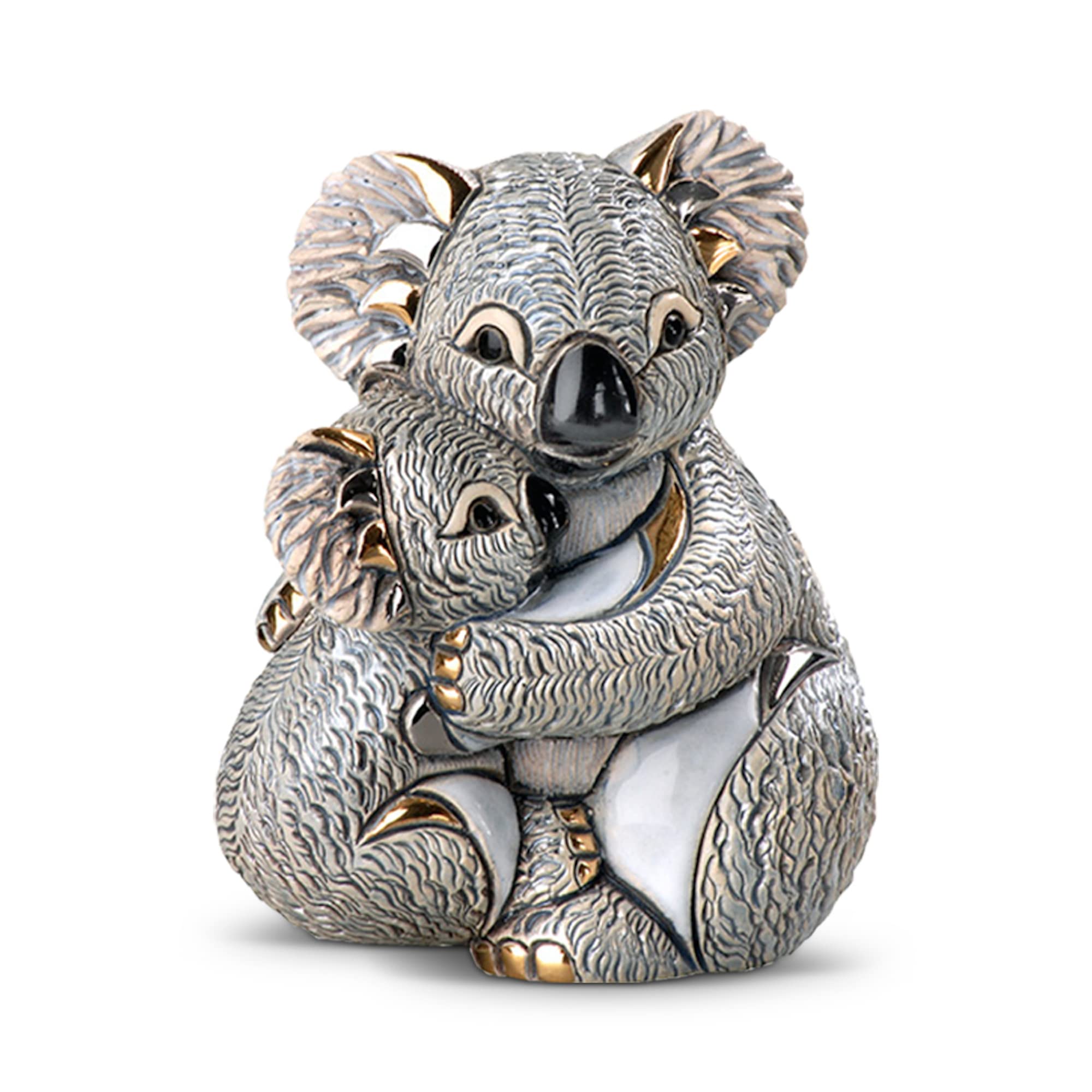 F152 Koala with Baby Figurine - Handcrafted Resin Collectible Statue in Gift Box | Perfect for Home Decor, Nursery Room, and Animal Lover Gifts