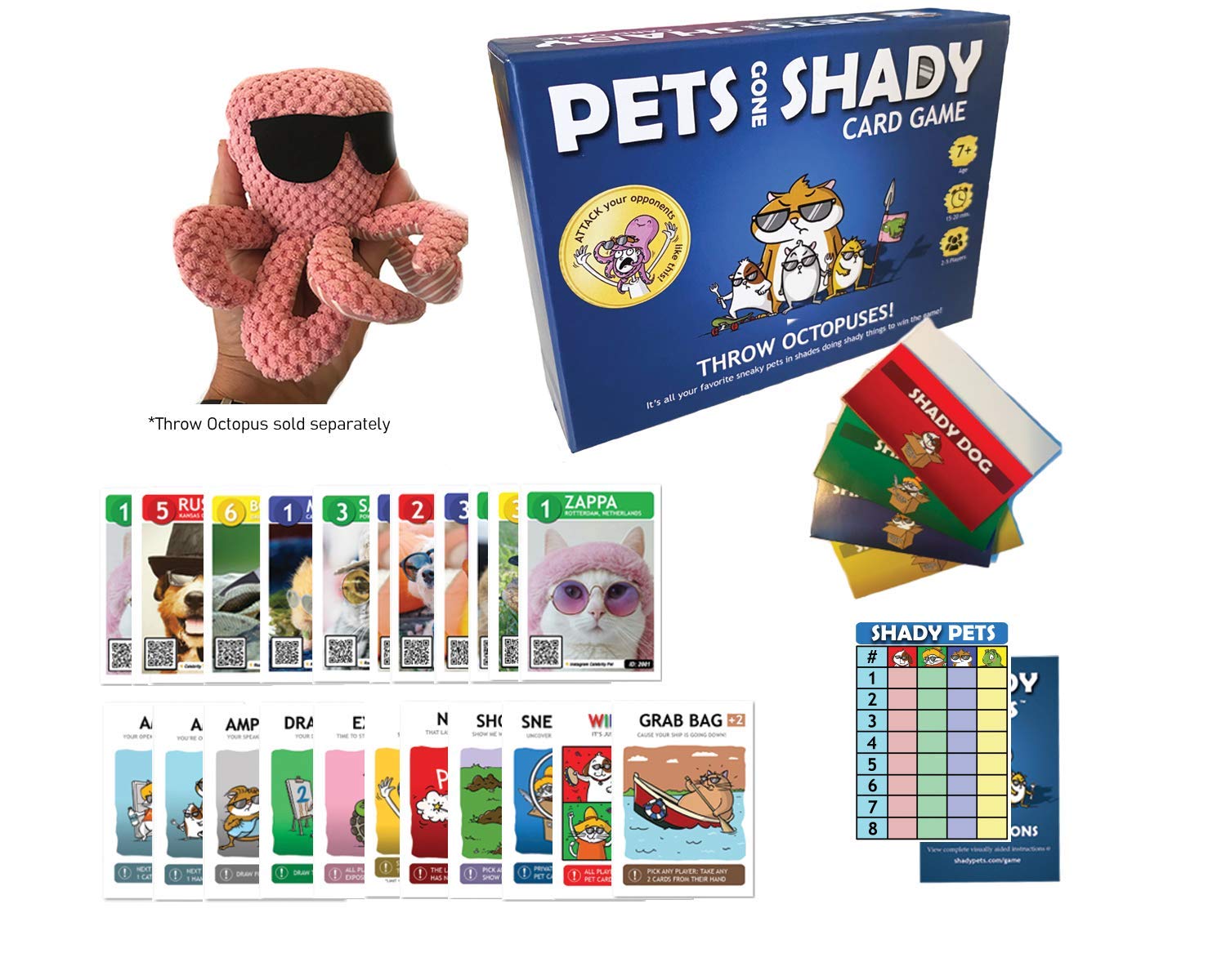 Pets Gone Shady Card Game - Fun Family Party Game for Adults, Teens & Kids - Perfect for Game Nights, Birthday Parties & Family Gatherings