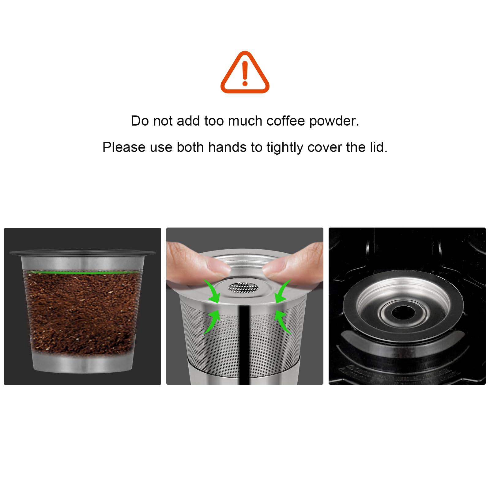 2 Pack Reusable K-Cups for Ninja Dual Brew Coffee Maker - Stainless Steel Refillable Coffee Pods Compatible with Ninja CFP101 & PB051 | Eco-Friendly Coffee Accessories for Home & Office Brewing