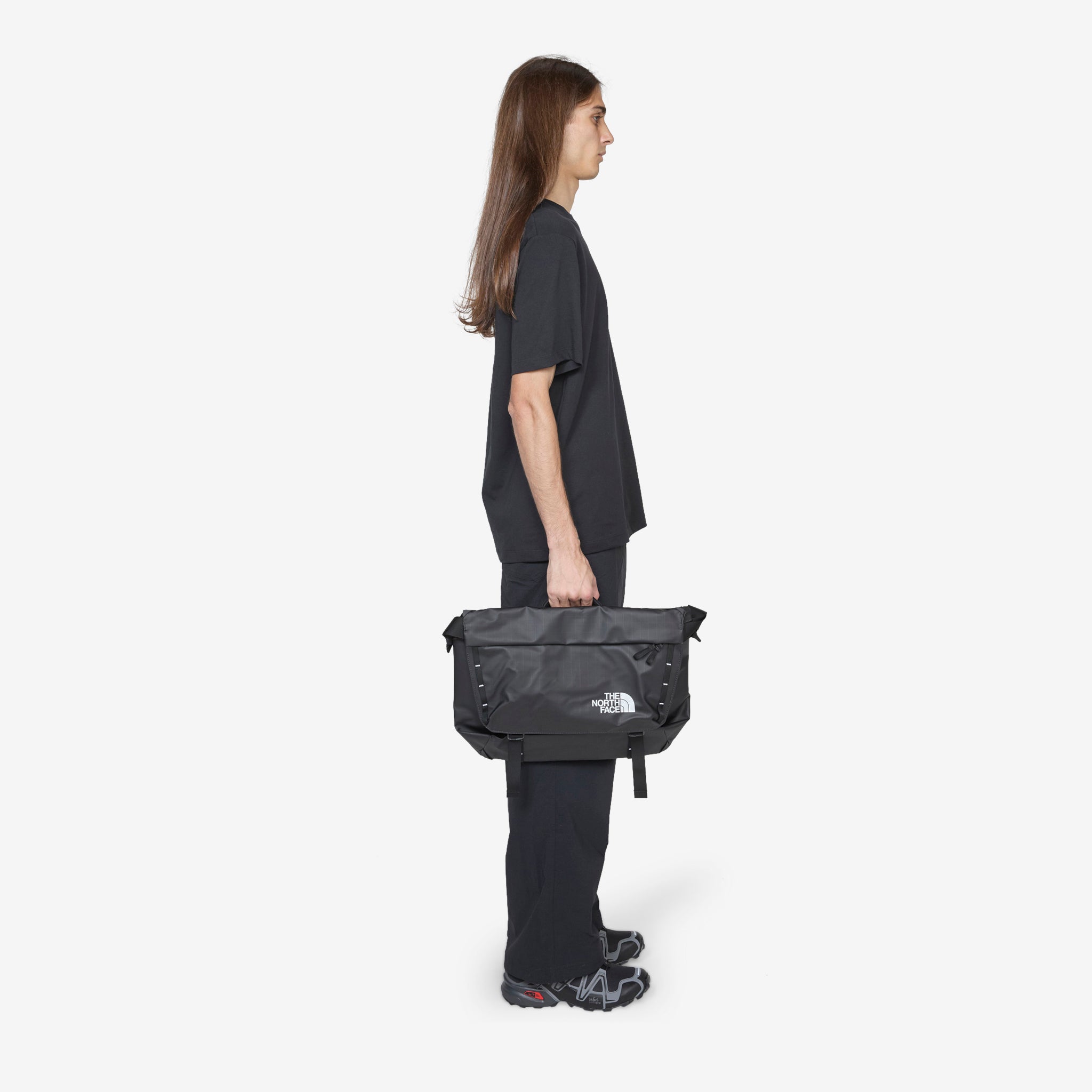 Base Camp Voyager Messenger Bag by The North Face - Durable & Stylish for Commuting, Travel & Work (Black & White Options) - Perfect for Urban Adventures & Daily Use