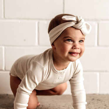Snuggle Hunny Organic Ribbed Topknot Headband Halo - Soft Stretchy Hair Band for Women & Girls - Perfect for Yoga, Workouts, and Everyday Comfort