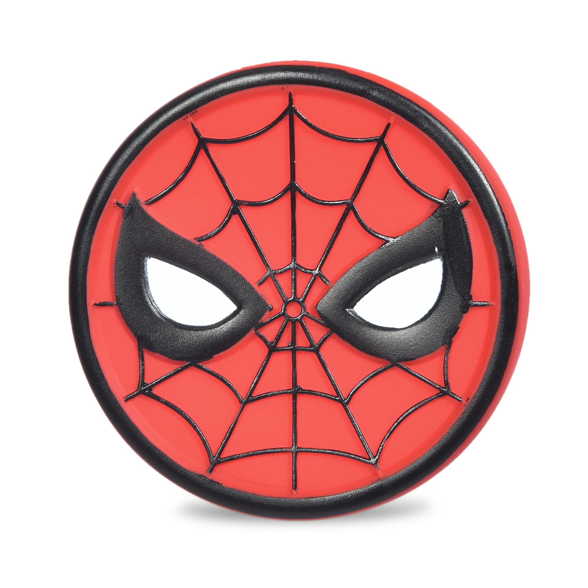 Marvel Comics Spiderman Squeaky Dog Toy - 4 Inch Vinyl Pet Toy for Small Dogs | Spiderman Logo Chew Toy for Puppies | Perfect for Playtime, Training & Marvel Fans | Durable & Safe Dog Gift
