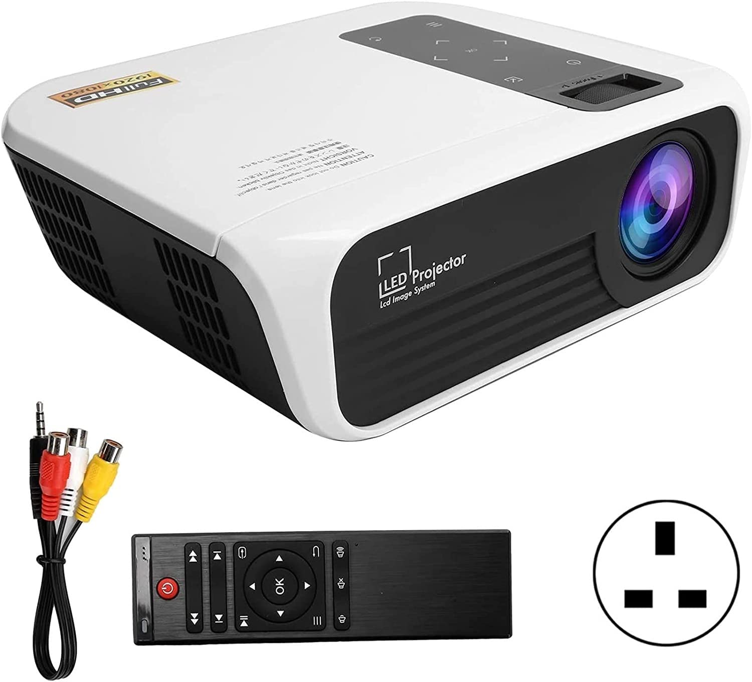 ONOTEC Mini Projector - Portable LCD Projector with 200