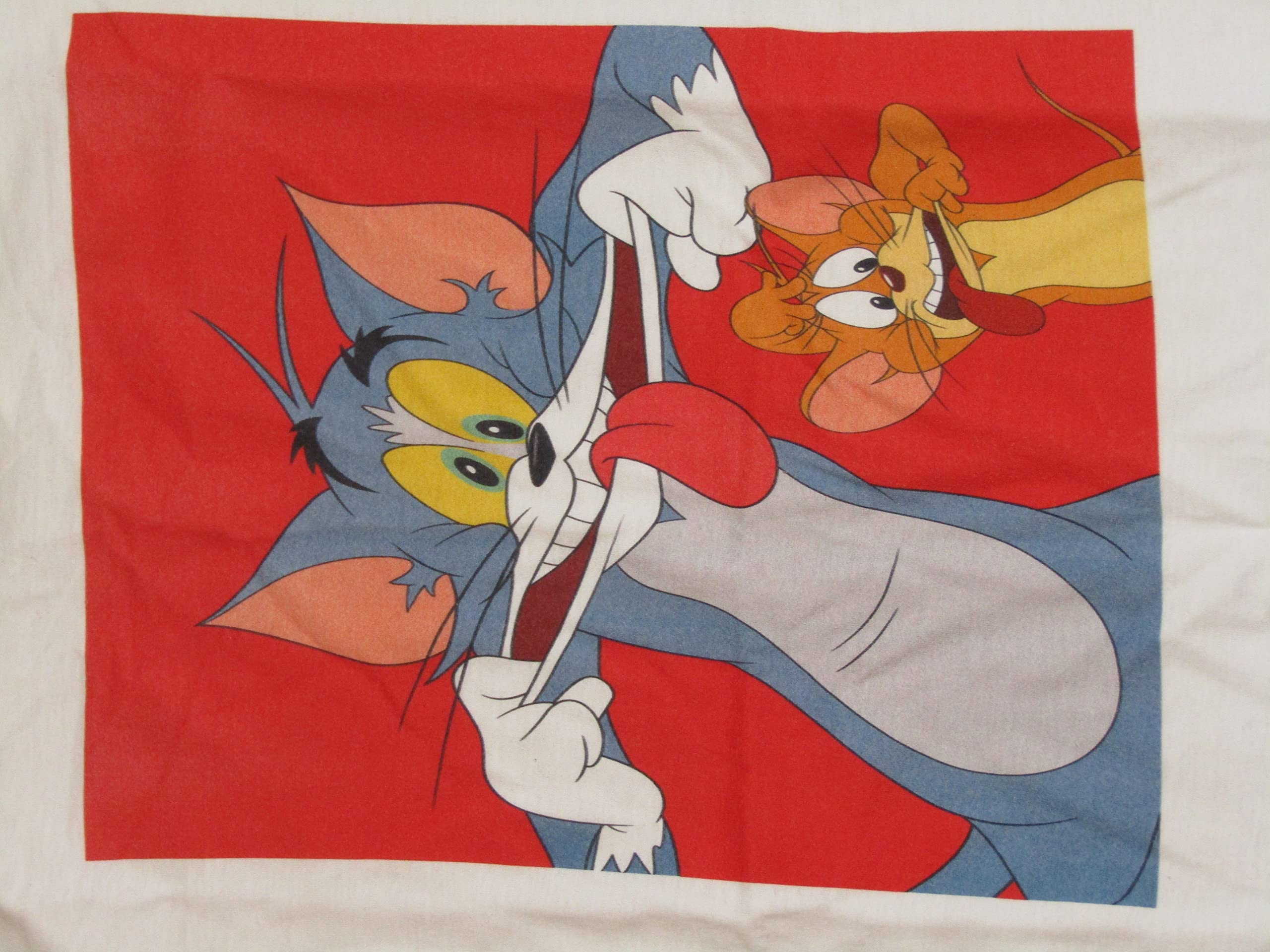 Tom & Jerry Classic Cartoon Characters Men's White Graphic T-Shirt | Vintage Cartoon Tee for Casual Wear & Fan Gifts