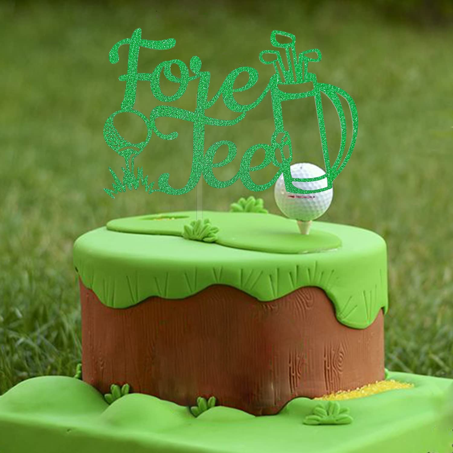 Funny Golf 40th Birthday Cake Topper & Decoration - Golf Theme Party Sign for Golfer Fans - Perfect for 40th Birthday Celebrations & Golf-Themed Parties