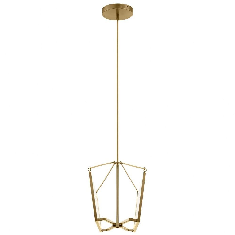 Modern LED Panel Kitchen Island Light Fixture with Light Guide Acrylic Glass - Champagne Gold Finish for Contemporary Home Lighting | Perfect for Kitchen Islands, Dining Areas & Modern Interior Design