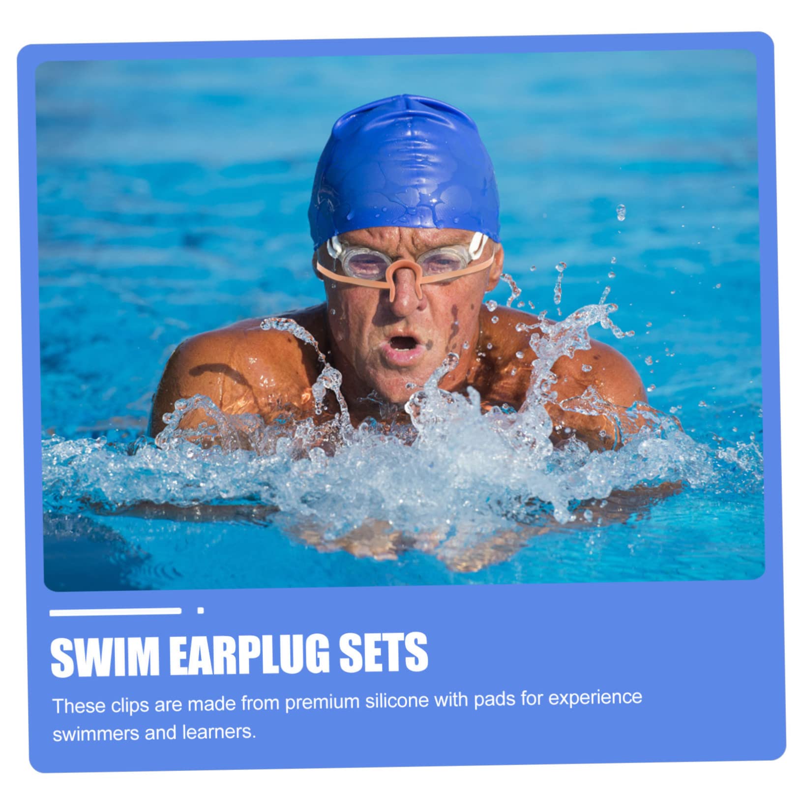 4pcs Silicone Nose Clips for Swimming - Comfortable Waterproof Nose Plugs for Adults & Kids - Perfect for Pool, Snorkeling, Diving and Water Sports