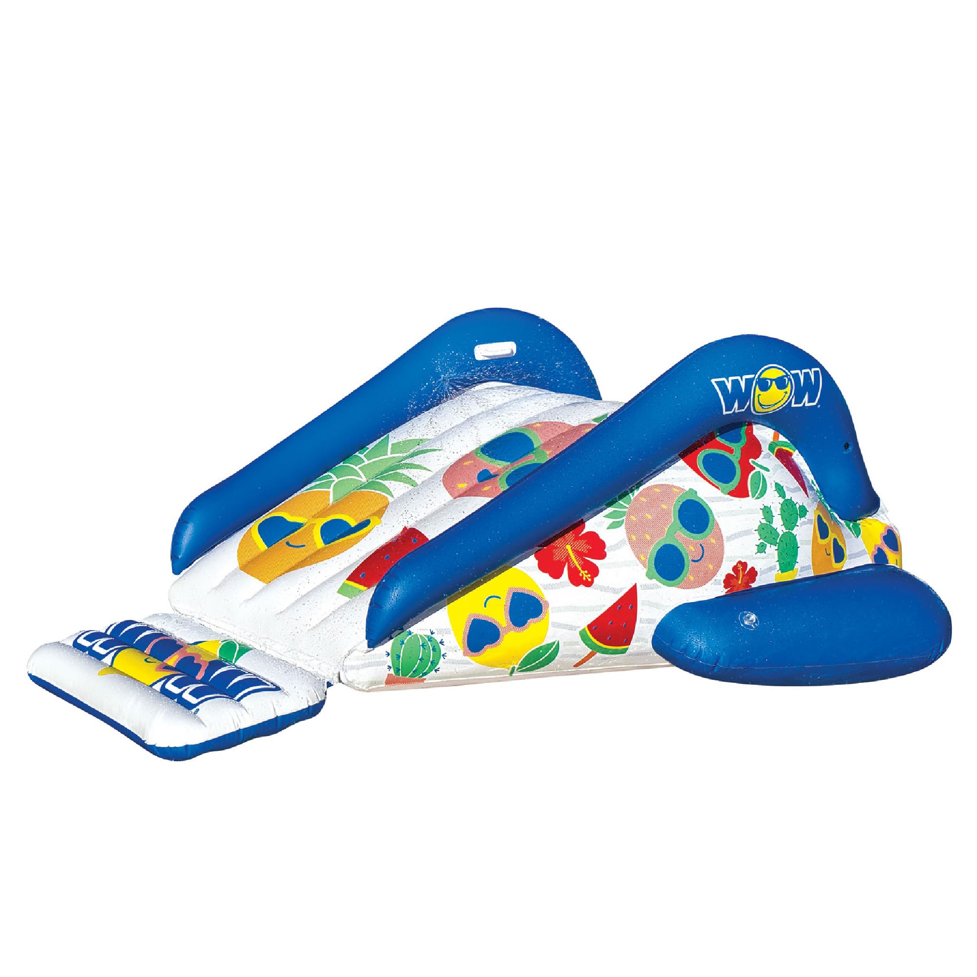 WOW Sports Fruit Fun Soaker - Durable Vinyl Inflatable Pool Slide with Built-in Sprayer for Kids & Adults - Perfect for Backyard Summer Fun and Family Gatherings