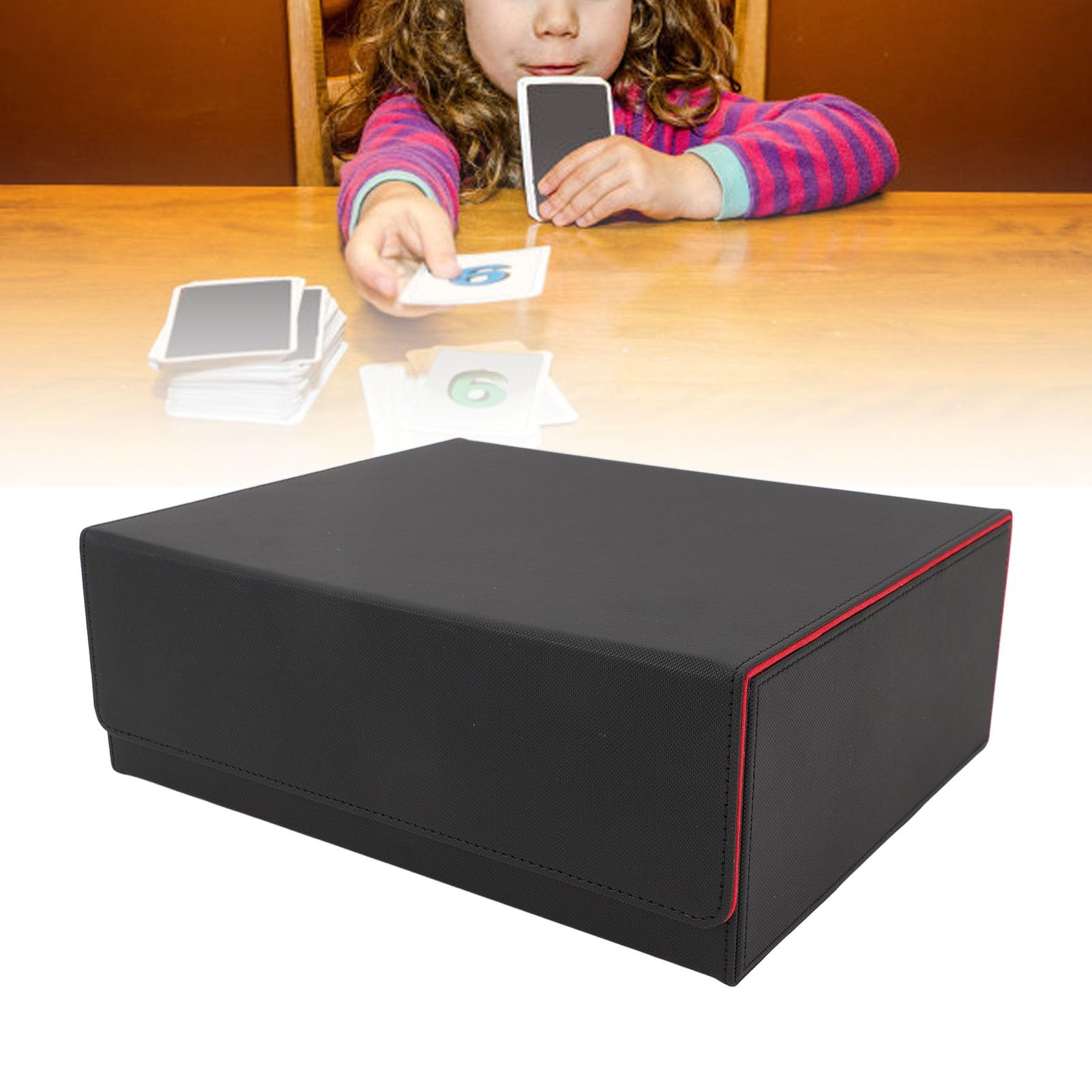 Large Capacity Magnetic Closure Portable Deck Box for Tarocchi Cards - Perfect for Card Storage, Travel & Game Nights