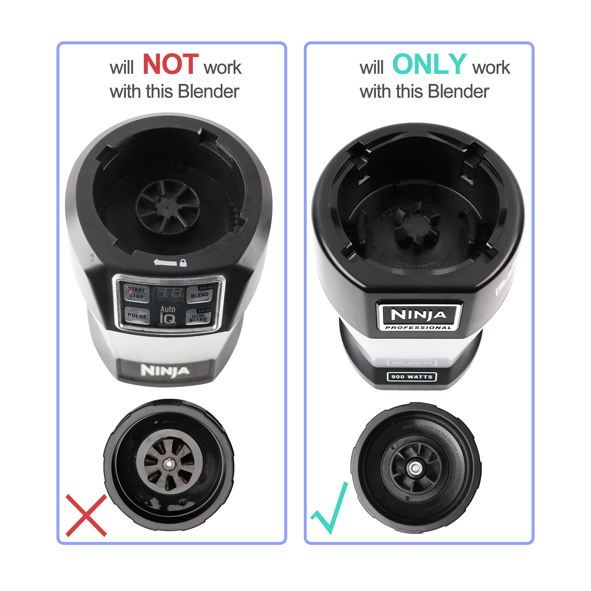 Original Title: 6-Fin Ninja Blender Blade Replacement Parts Female Fins Blade Compatible with Ninja Auto iQ BL450 Blenders   Optimized Title: Ninja BL450 Blender Replacement Blade - 6-Fin Female Fins Compatible with Ninja Auto iQ BL450 Series - Perfect for Smoothies, Shakes & Food Prep