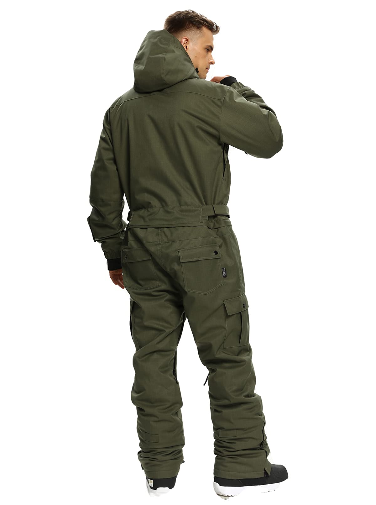 Men's Waterproof Winter Ski Suits - One Piece Snowsuits for Skiing & Outdoor Sports | Warm & Windproof for Snowboarding, Hiking & Cold Weather Activities