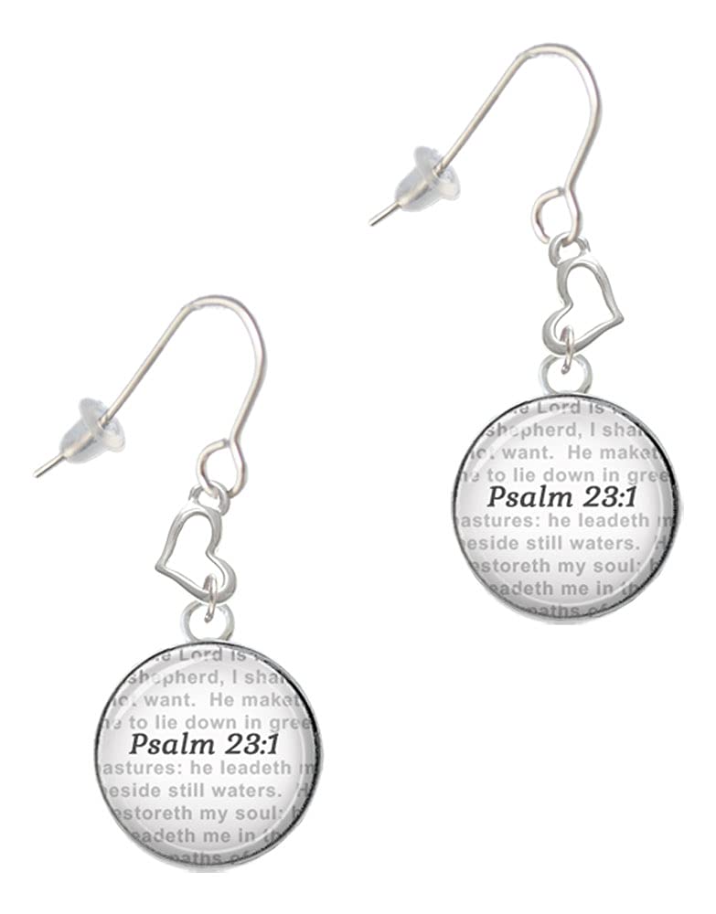Silver Heart French Earrings - Elegant Jewelry for Daily Wear