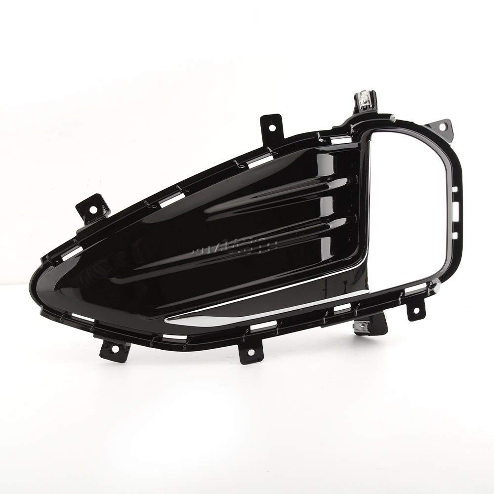RKRLJX Car Fog Light Covers for Ford Edge - Front Fog Lamp Grille, DRL Frame, Lower Grille Replacement - Left Side (Perfect for Off-Roading & Night Driving)