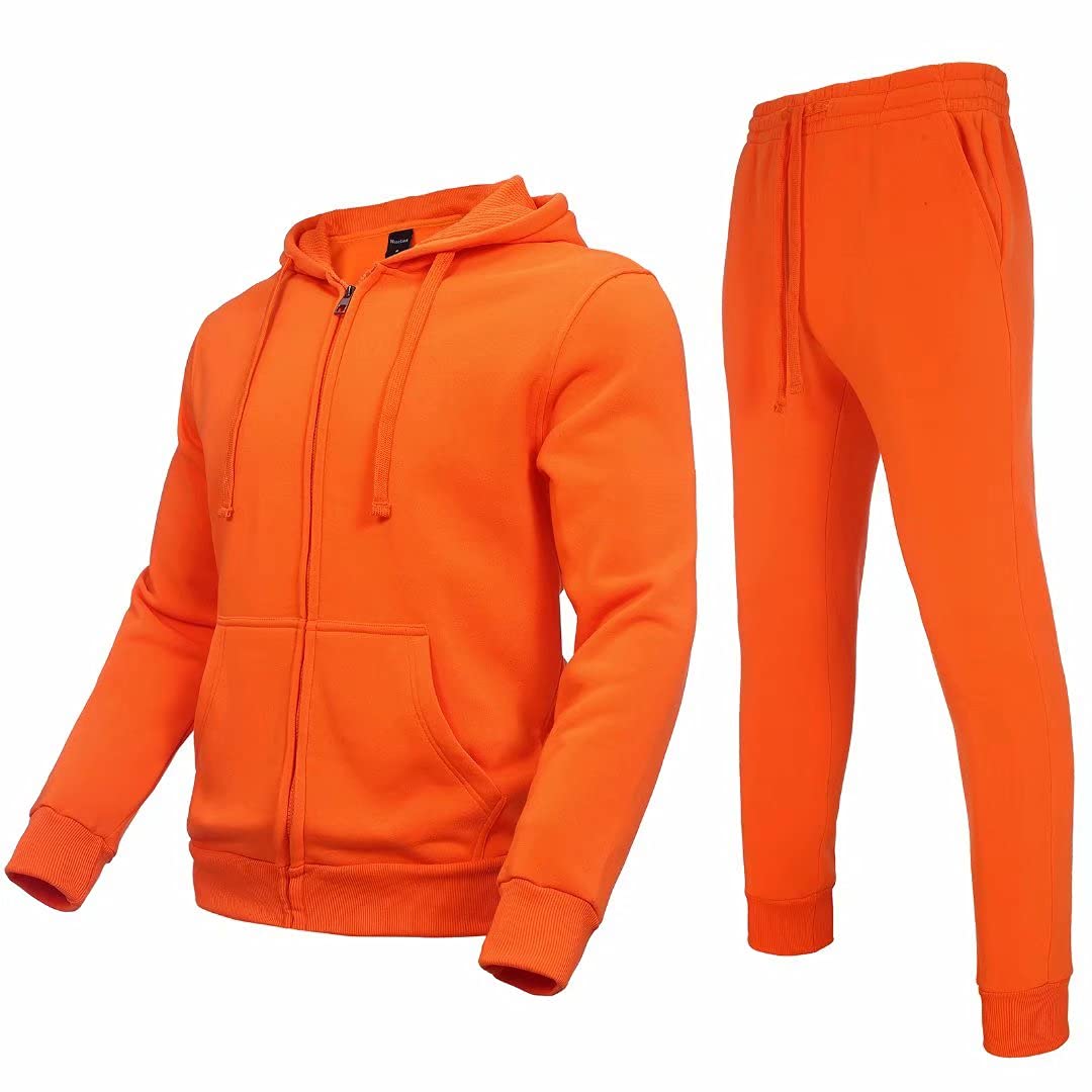Zusmen Men's 2-Piece Tracksuit Set - Stylish Track Jacket & Pants for Casual Wear, Gym, and Outdoor Activities