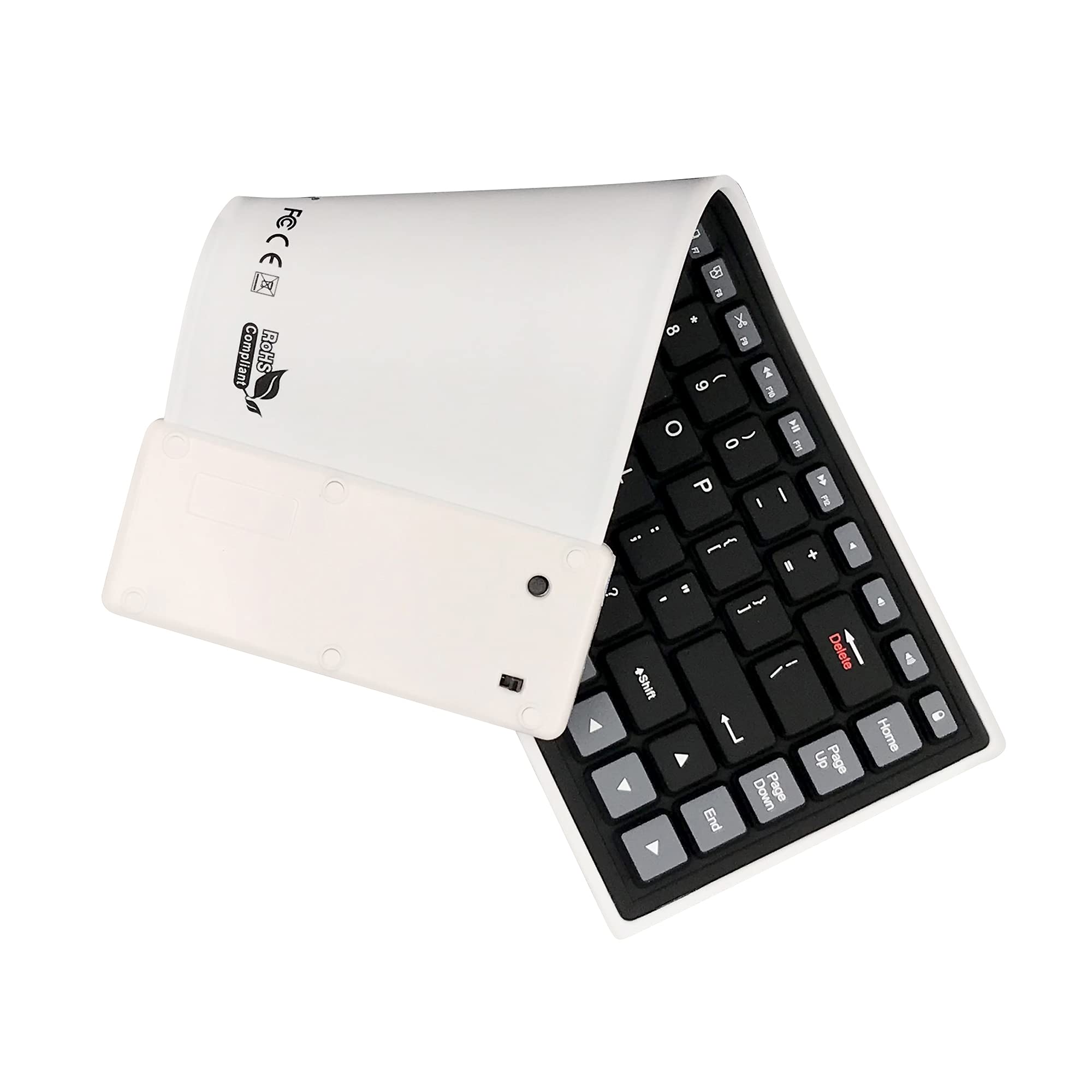 Foldable Waterproof Rollup USB Wired Silicone Keyboard - Compatible with Laptop, Notebook, iPad & Mobile Phone - Perfect for Travel, Office & Outdoor Use