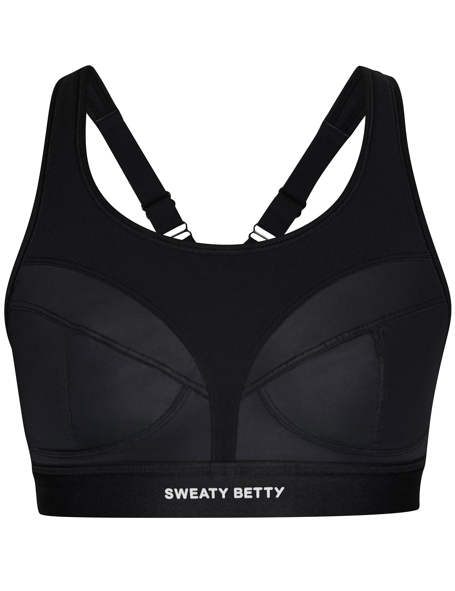 Power Pro Running Bra for Women - High Support Sports Bra - Moisture Wicking & Breathable - Black - Perfect for Running, Gym Workouts & High-Intensity Training
