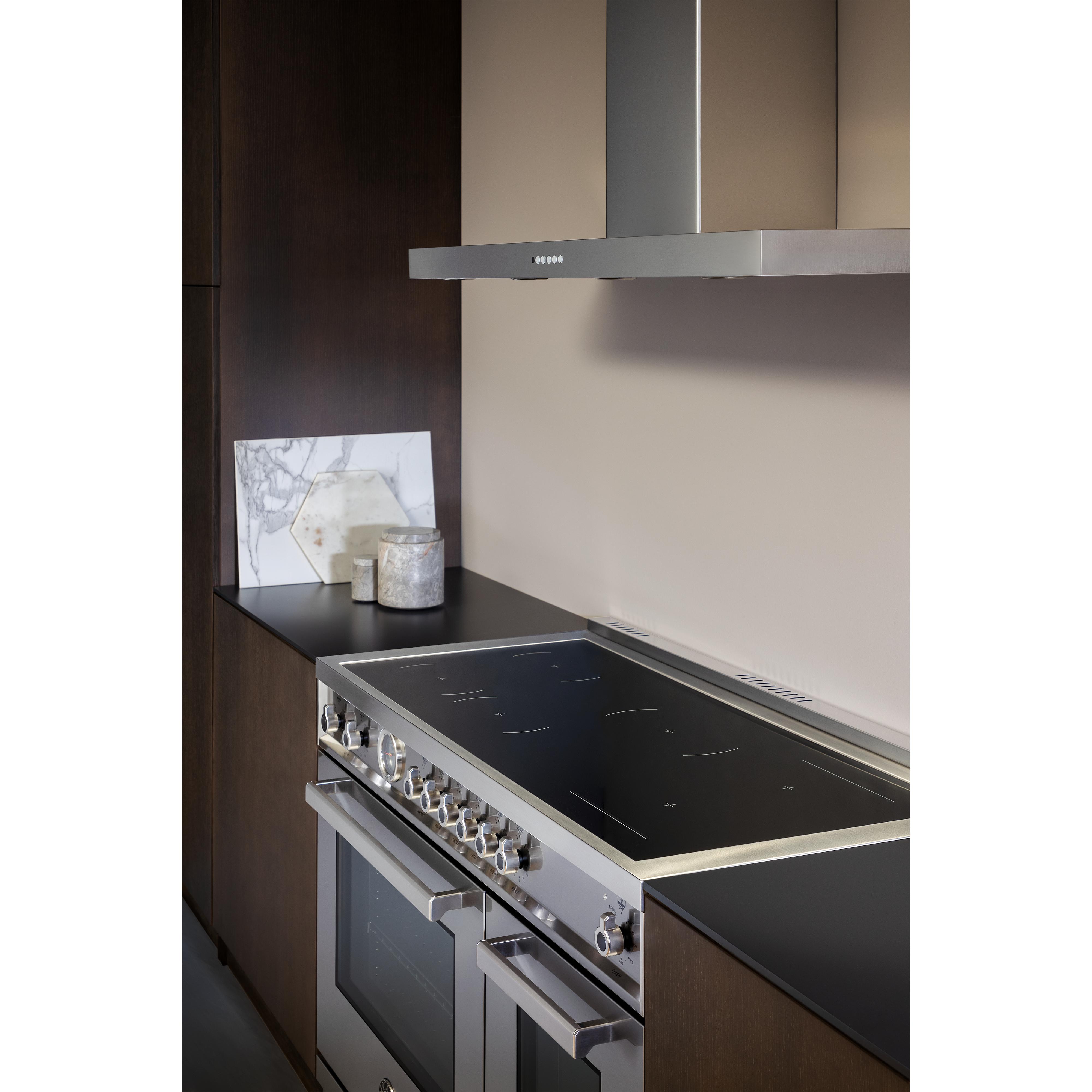 Bertazzoni PRO486IGFEPXT 48-Inch Freestanding Induction Range - Professional Gas & Electric Cooktop with Oven for Modern Kitchens | Perfect for Home Chefs & Entertaining
