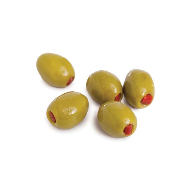 Divina Stuffed Olives with Red Peppers, 13.4 oz Jar (Pack of 1) | Premium Mediterranean Snack for Charcuterie Boards, Salads & Cocktails