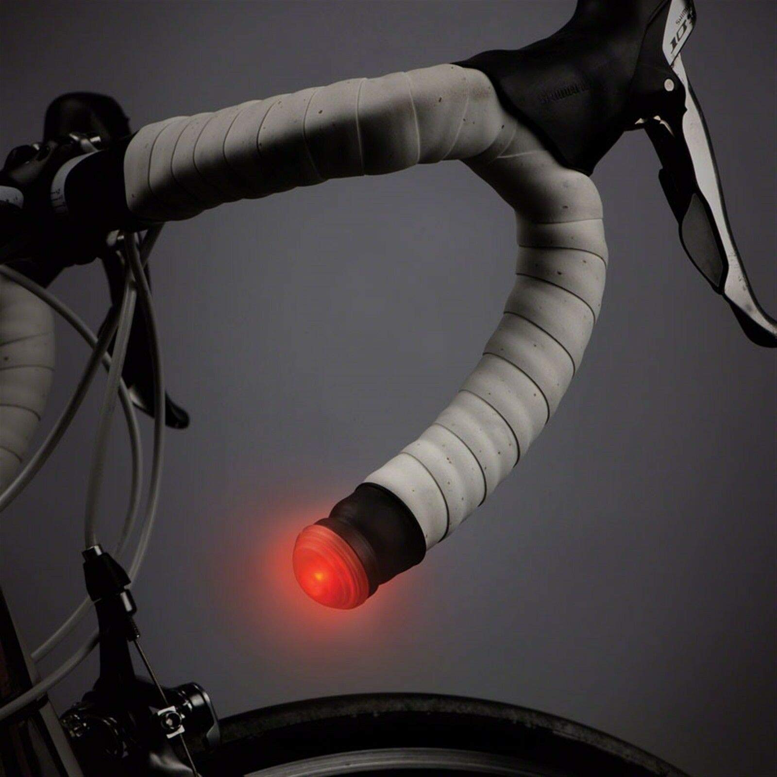Nite Ize GripLit LED Handlebar Bike Lights (2 Pack) - Waterproof Bicycle Front Wheel Lights for Night Riding, Commuting & Safety