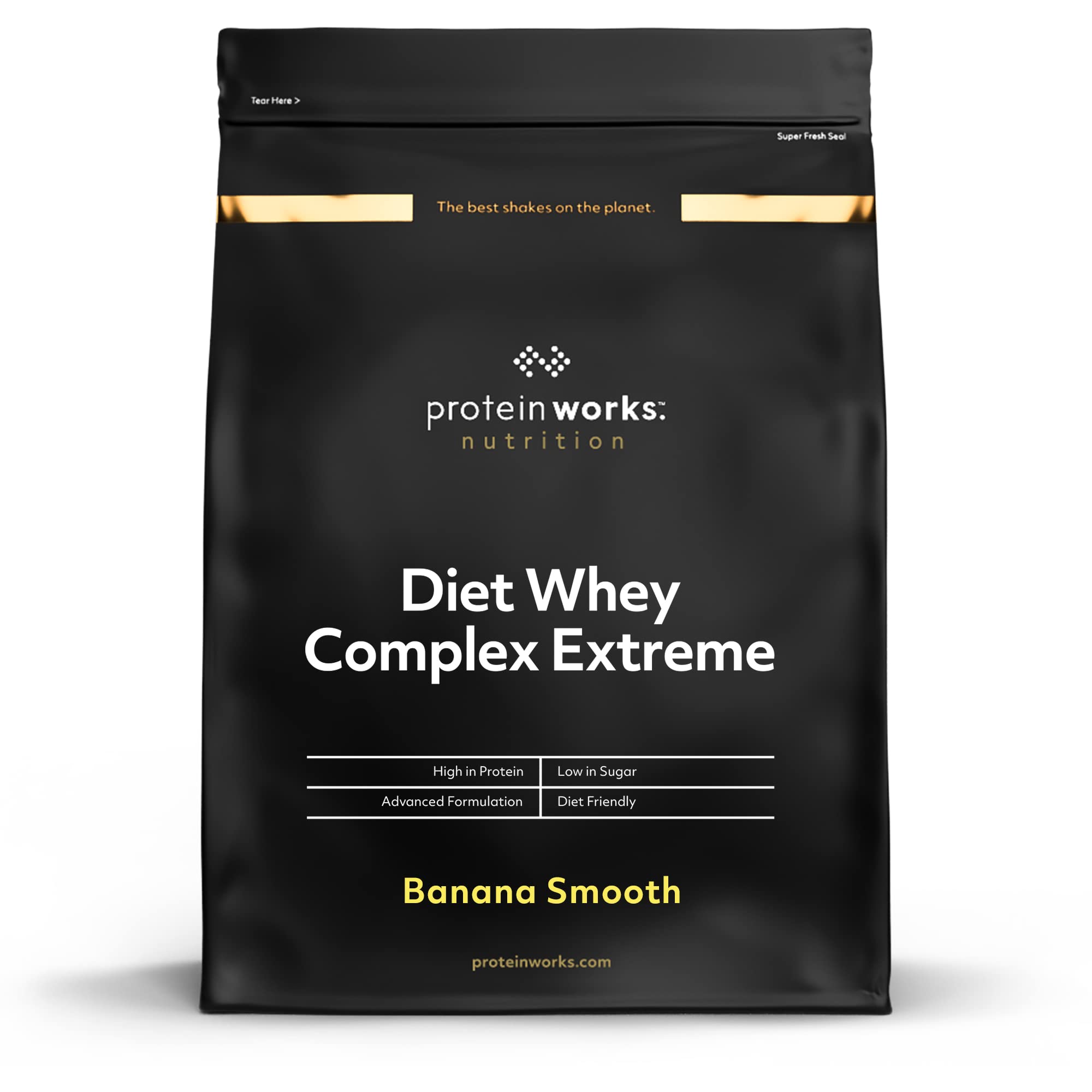 THE PROTEIN WORKS Extreme Weight Loss Protein Powder | Smooth Banana Flavor | Low Fat & Low Calorie Diet Shake | Rich in Vitamins & Minerals | 500g - Perfect for Post-Workout Recovery & Healthy Weight Management
