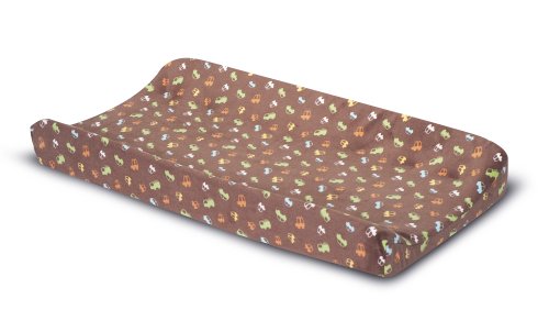 Kids Line Velour Changing Pad Cover - Soft & Comfortable Baby Changing Mat for Nursery, Road Rally Design | Perfect for Diaper Changing Stations, Baby Showers & Newborn Essentials