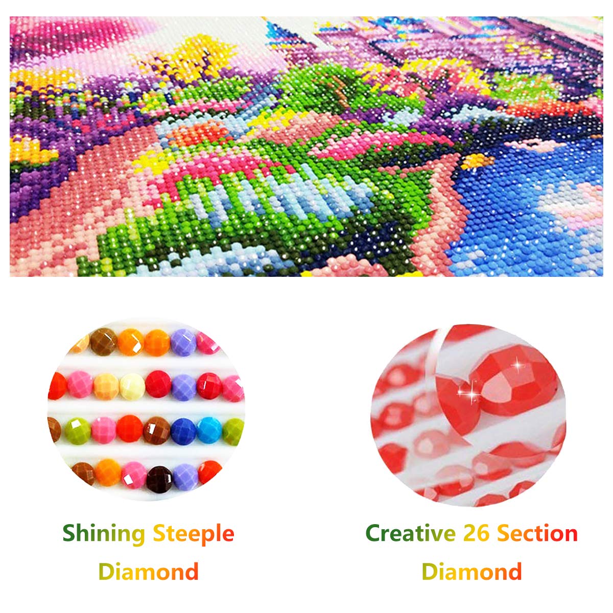 DIY 5D Diamond Painting Kit for Adults - Beauty & The Beast Rose Art, 12x16 inch (30x40 cm) Diamond Dots Mosaic Canvas for Wall Decor, Gift & Relaxation | Perfect for Home, Bedroom, Office & Craft Room Decorations