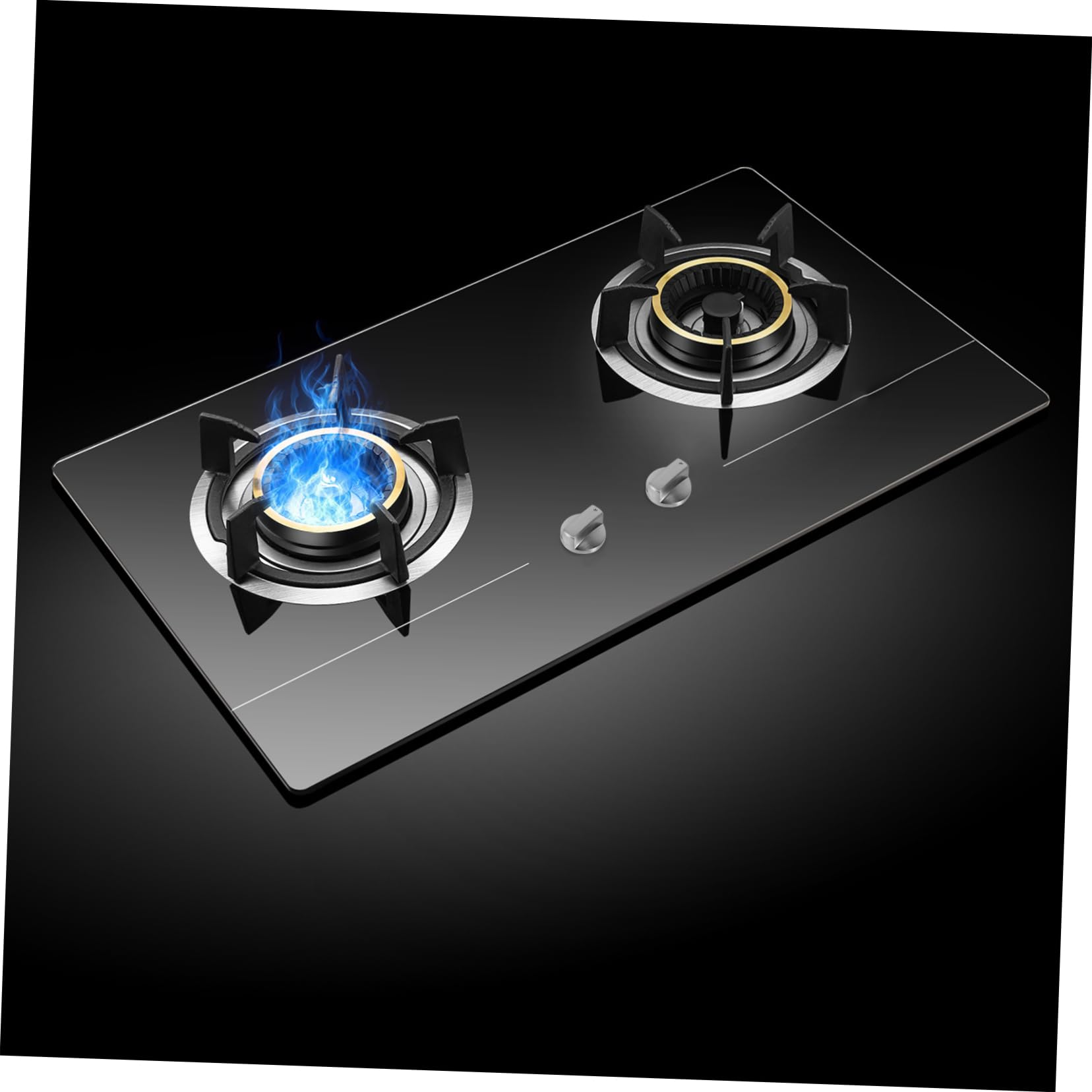 KITANDOVE 15-Piece Stainless Steel Adjustable Gas Stove Knob Set - Replacement Control Knobs for Wolf, Oven, Cookware & Stoves - Durable Metal Ignition Switch for Propane Cooktops (Perfect for Kitchen Upgrades & Appliance Repairs)