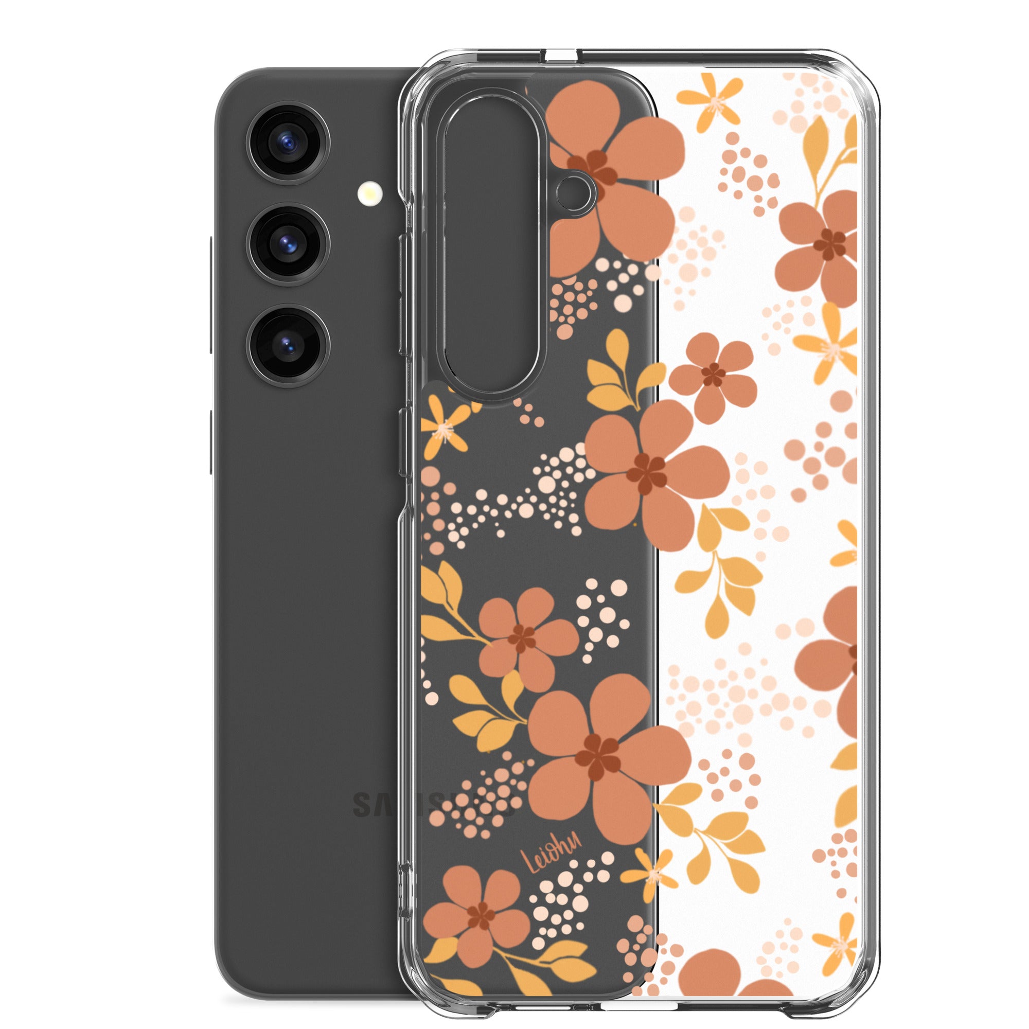 Groovy Pua Clear Protective Phone Case for Samsung Galaxy S21/S20/Note 20 - Slim & Scratch-Resistant Cover for Everyday Use, Work & Travel