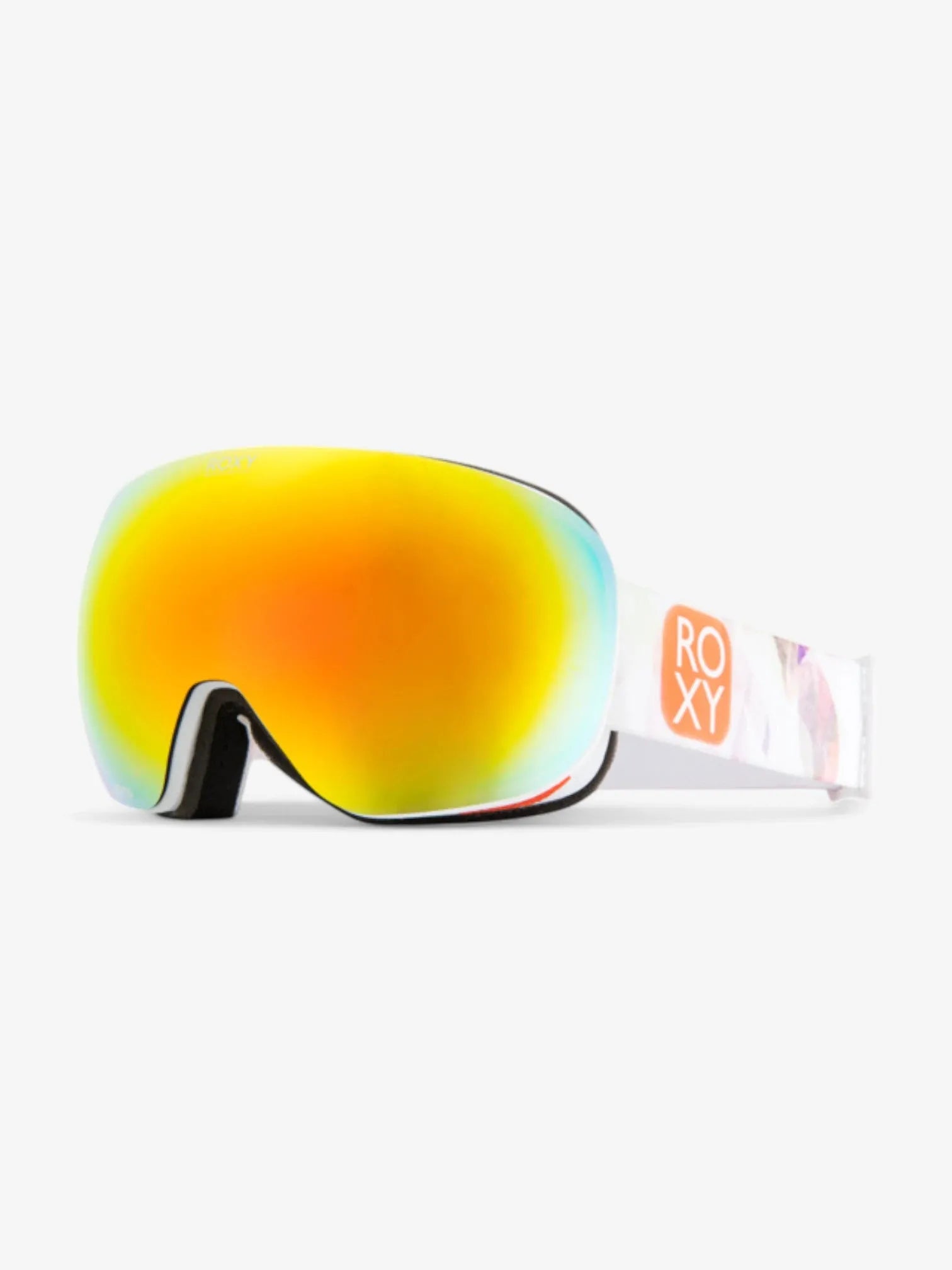 ROXY Popscreen Color Luxe White Snow Goggles - UV Protection, Anti-Fog Lens for Skiing & Snowboarding - Perfect for Winter Sports & Outdoor Adventures