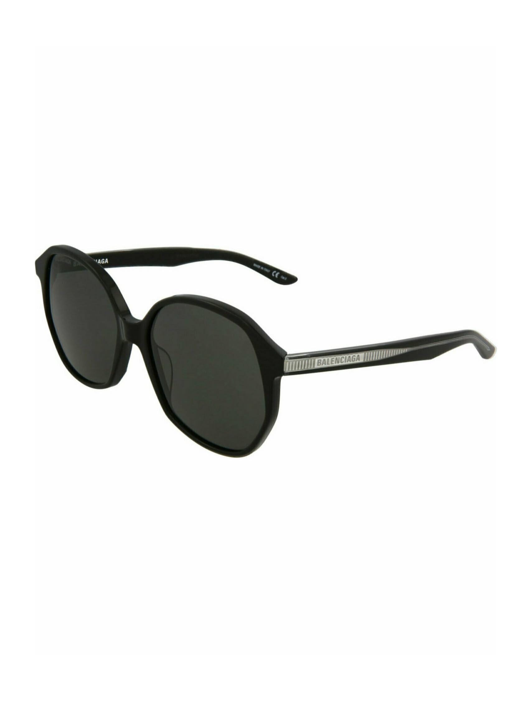 Balenciaga Luxury Round & Oval Sunglasses - Black Acetate Frame Italian Designer Fashion Eyewear for Men & Women | Perfect for Everyday Wear, Travel & Outdoor Activities