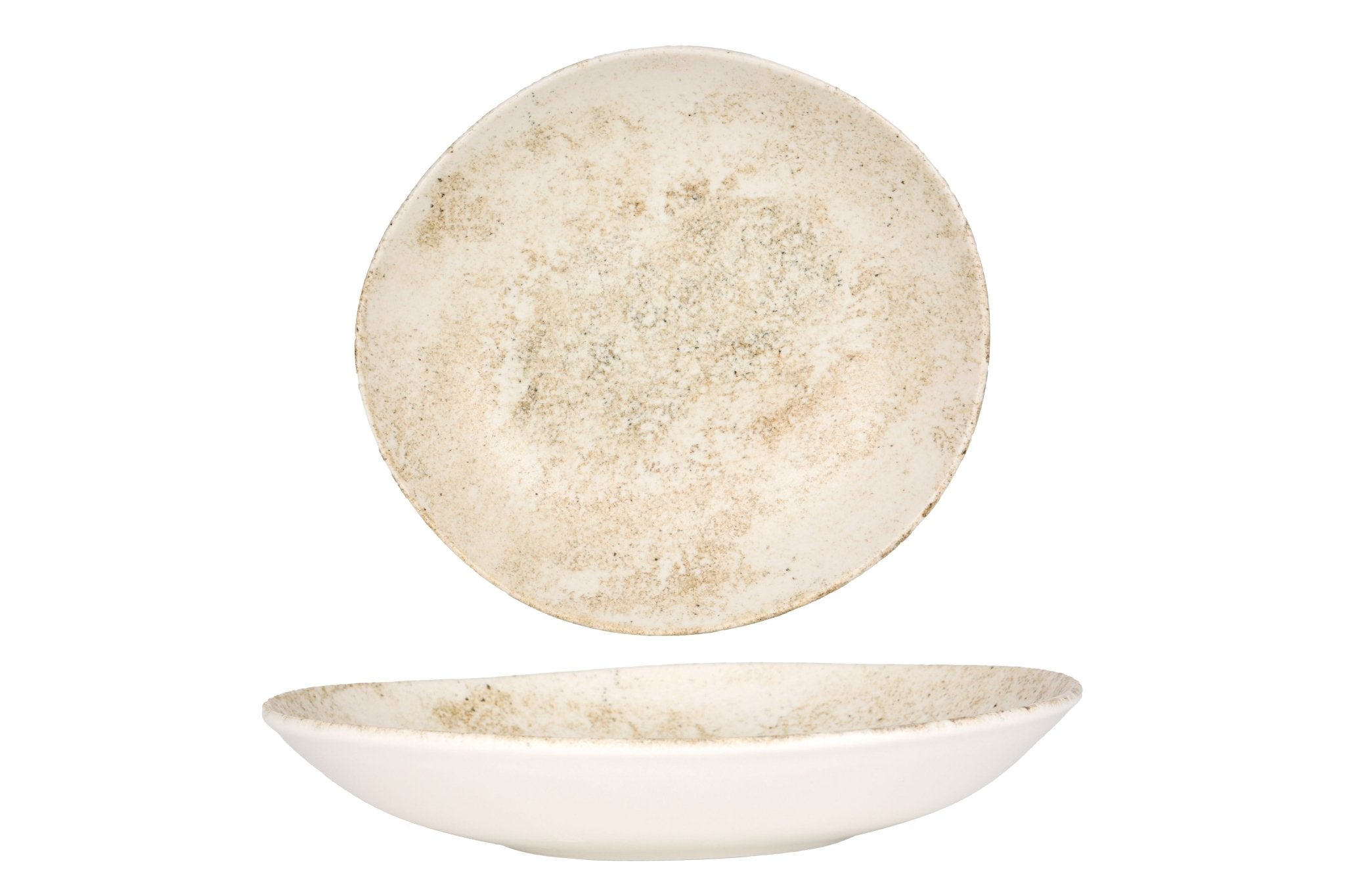 Premium Nacrous Oval Deep Plate - 26cm (1000cc) Porcelain Serving Dish for Elegant Dining, Buffets & Special Occasions