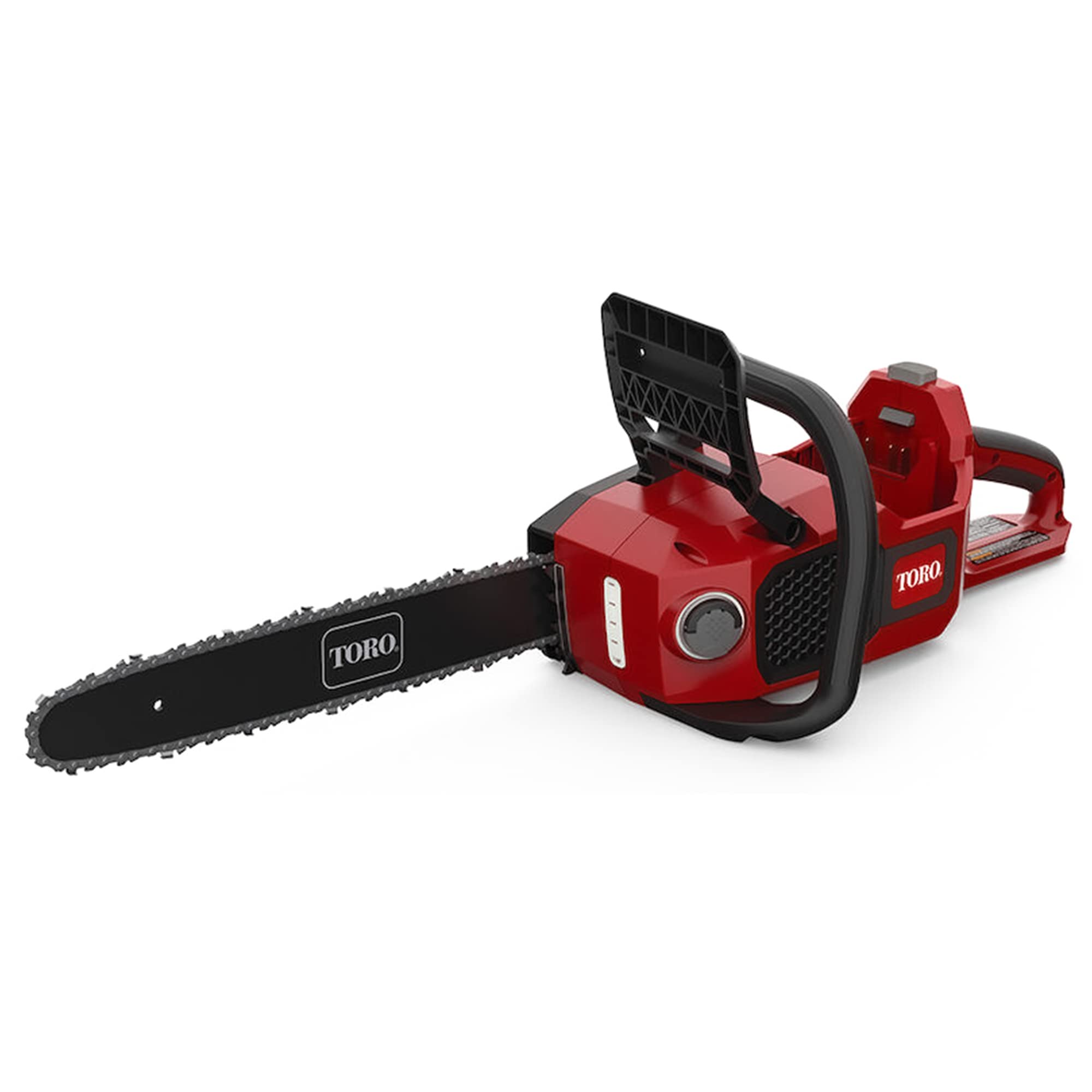 Toro Flex-Force 60V Max 16-Inch Cordless Electric Chainsaw with Brushless Motor - Includes 2.0Ah Battery & Charger (Red) - Perfect for Tree Trimming, Firewood Cutting & Yard Maintenance