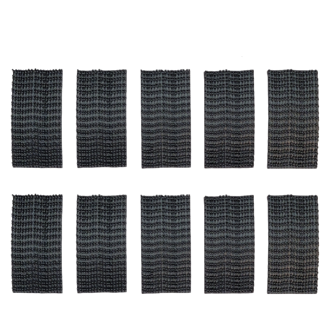 Secure Dual Lock Battery Pads (10-Pack) - Strong Adhesive for AA/AAA Batteries - Perfect for Organizing Remote Controls, Toys & Electronics