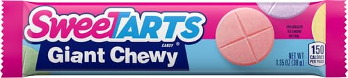 SweeTARTS Giant Chewy Candy Pack - 1.5 Ounce Bulk Candy for Parties, Halloween, Movie Nights & Office Treats | Sour & Sweet Fruit Flavors