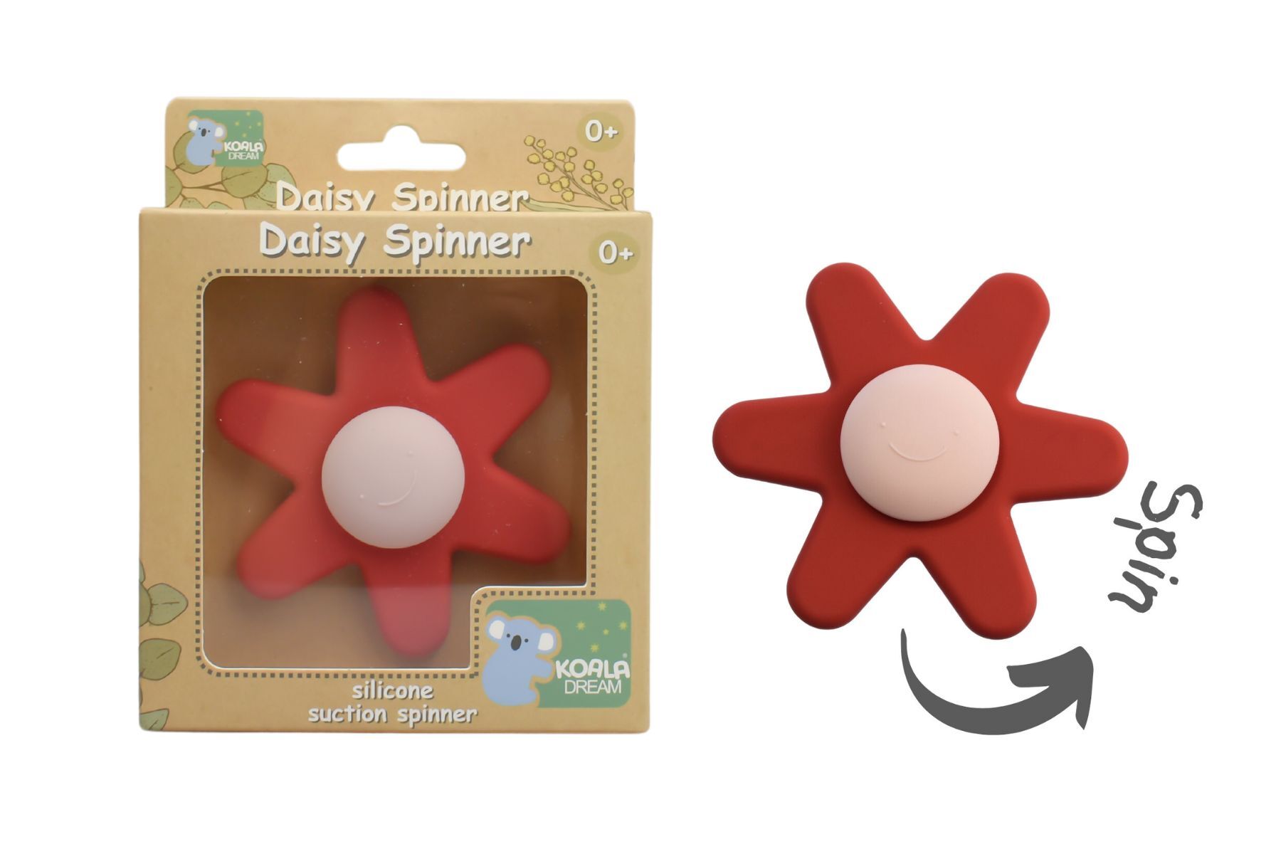 Colorful Silicone Suction Daisy Spinner Toy - 6 Pack Assorted Colors | Fun Sensory Fidget Toy for Kids & Adults | Perfect for Stress Relief, Office Desk, Car Travel & Home Play