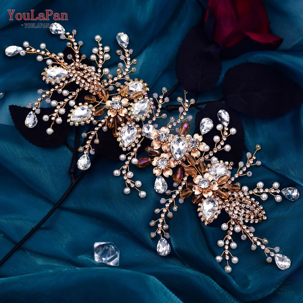 Sparkling Rhinestone Bridal Headpiece - Wedding Hair Accessory for Bride, Bridesmaids & Flower Girls | Perfect for Ceremony, Reception & Photo Shoots