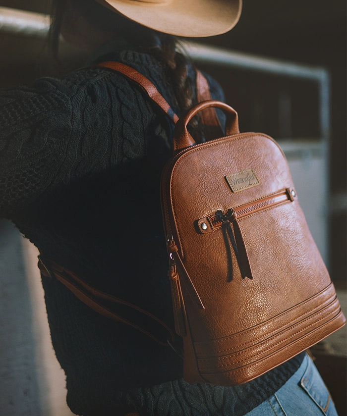 Wrangler Dome Zippered Backpack - Water-Resistant Hiking & Travel Backpack for Men & Women - Perfect for Outdoor Adventures, School & Commuting