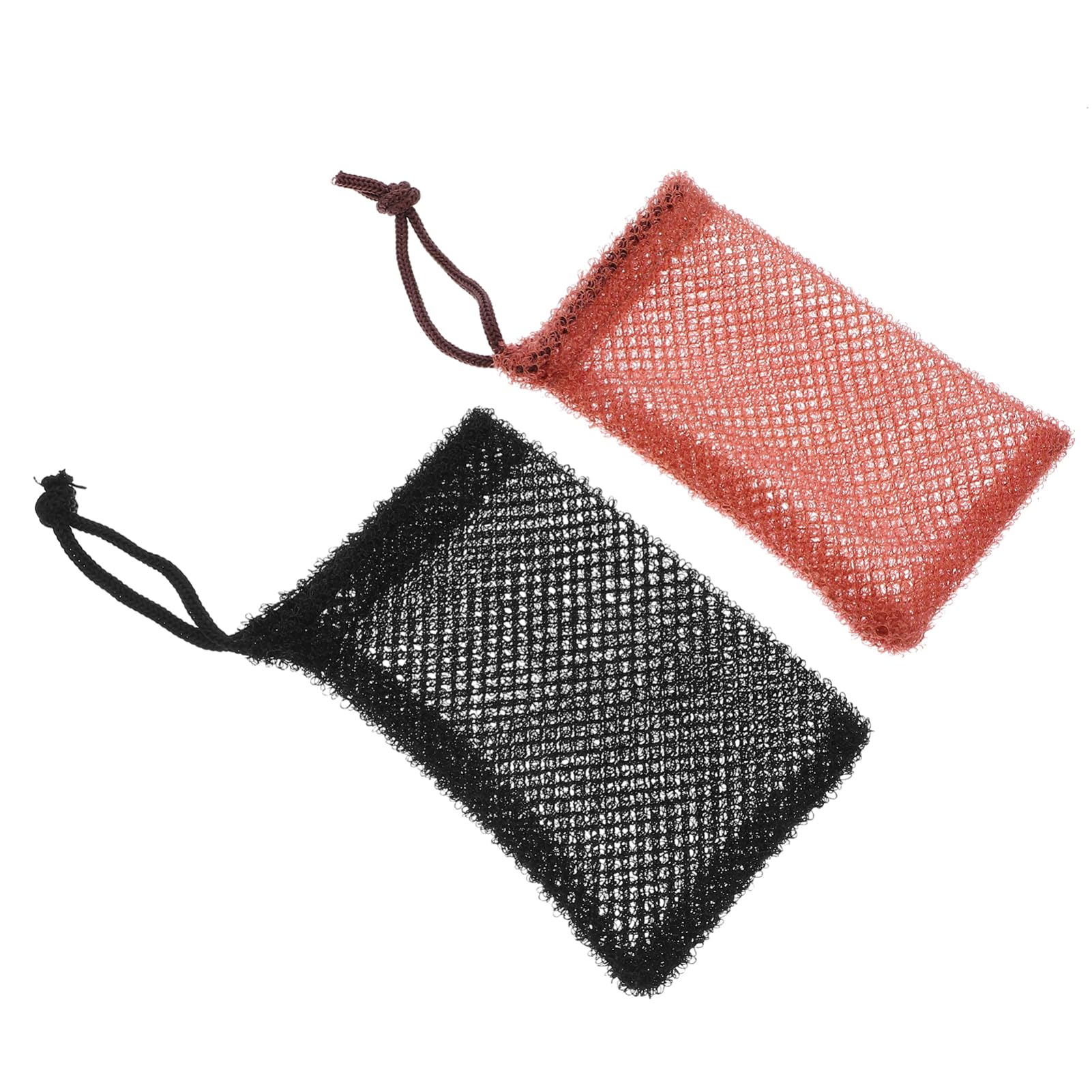 2-Pack Mesh Soap Bags for Travel - Portable Soap Storage Pouch with Exfoliating Net, Ideal for Camping, Gym & Daily Use